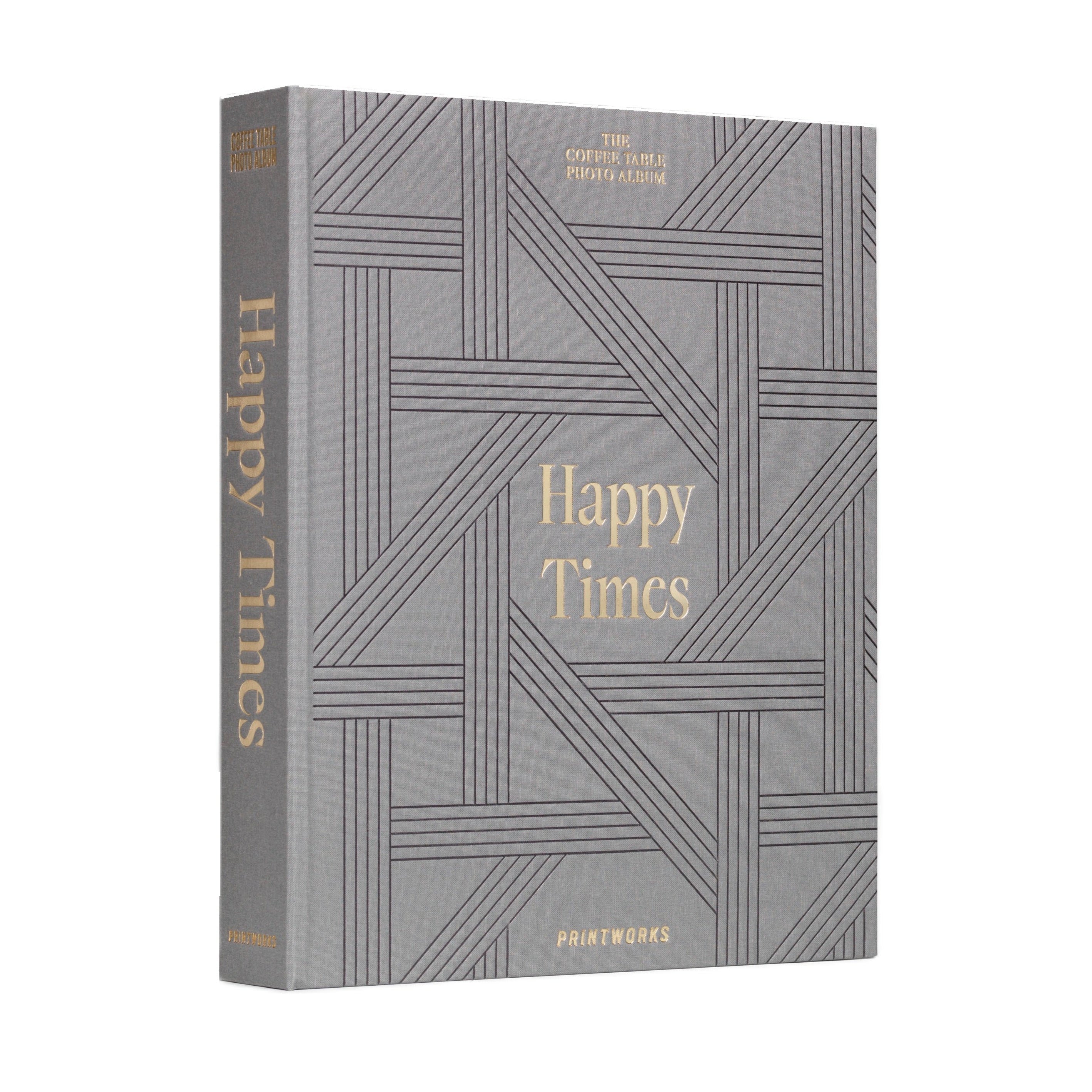Fotoalbum HAPPY TIMES grau mit Gold