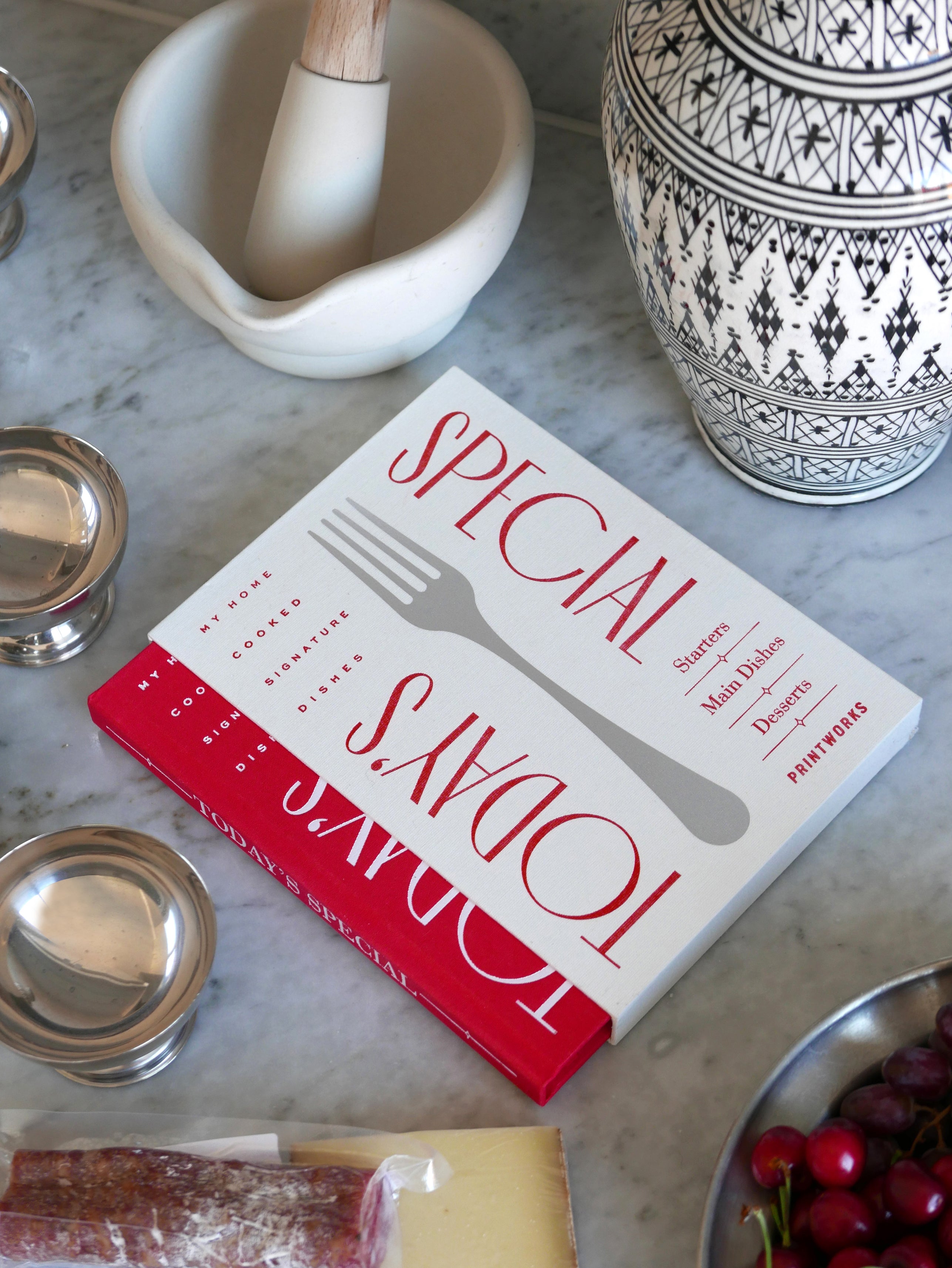 TODAY'S SPECIAL Cookbook Red with White