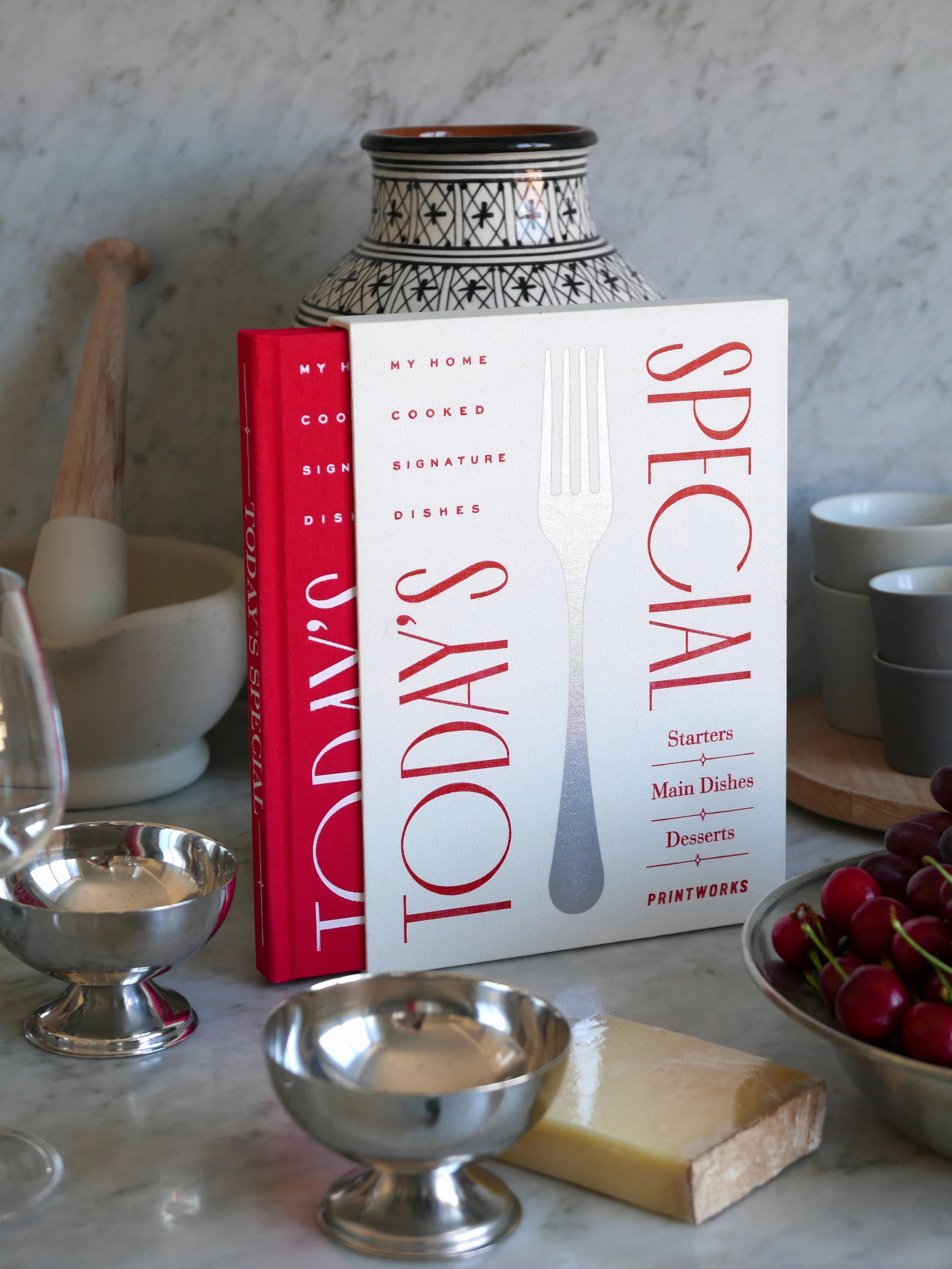TODAY'S SPECIAL Cookbook Red with White
