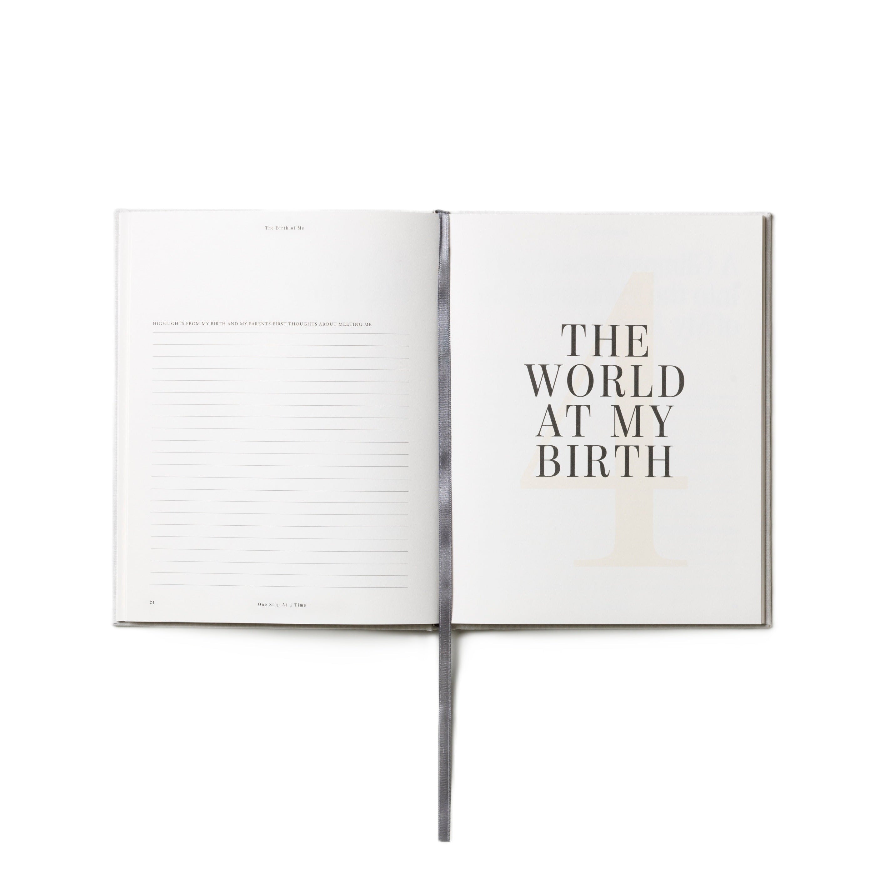 Memory Album ONE STEP AT A TIME yellow with white