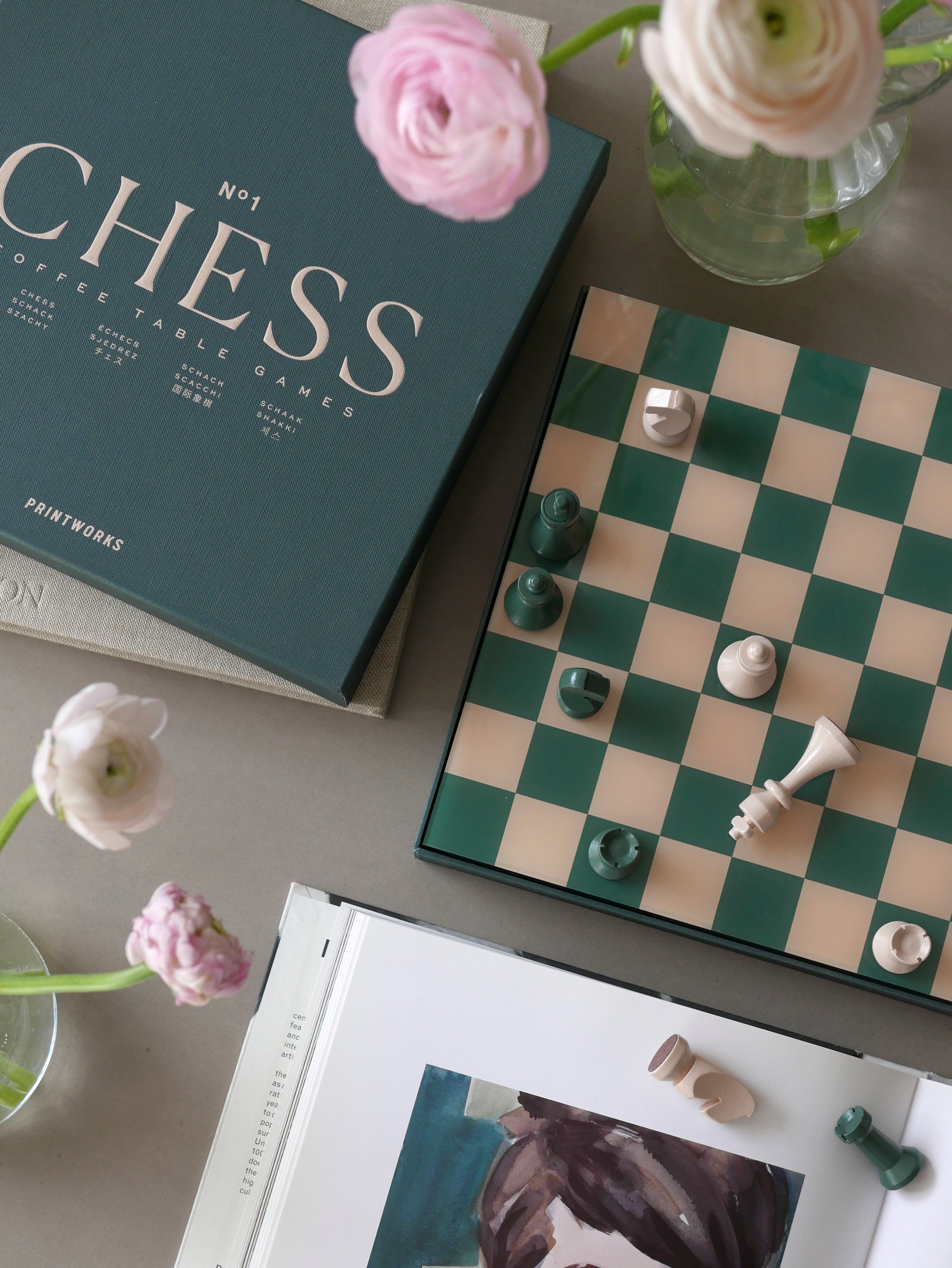 Schachspiel CHESS CLASSIC grün