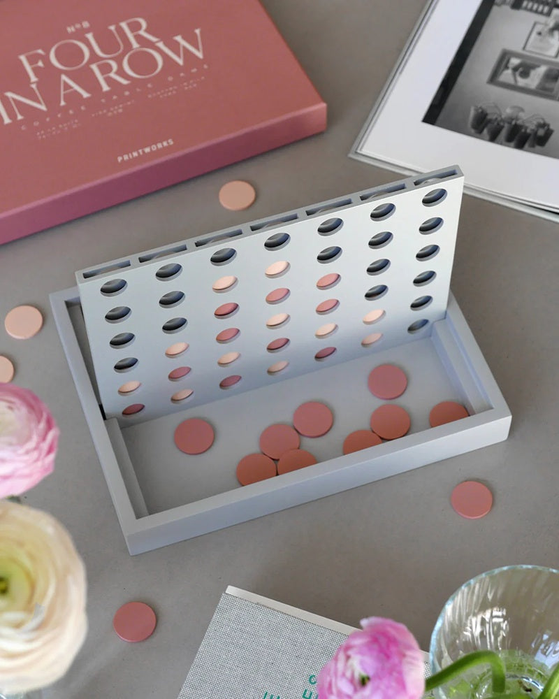 FOUR IN A ROW Strategic Game Pink