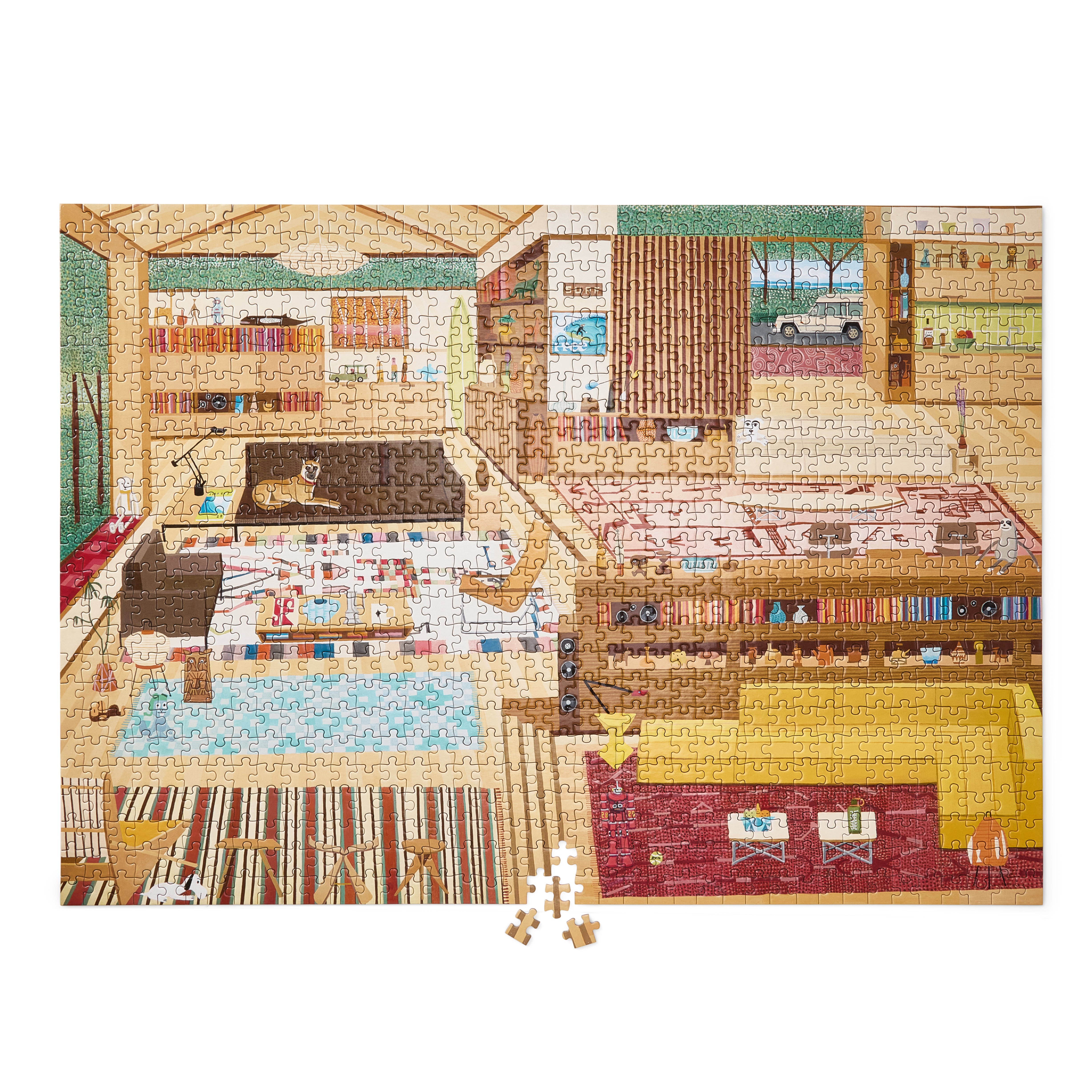 Puzzle PART AND WHOLE blue
