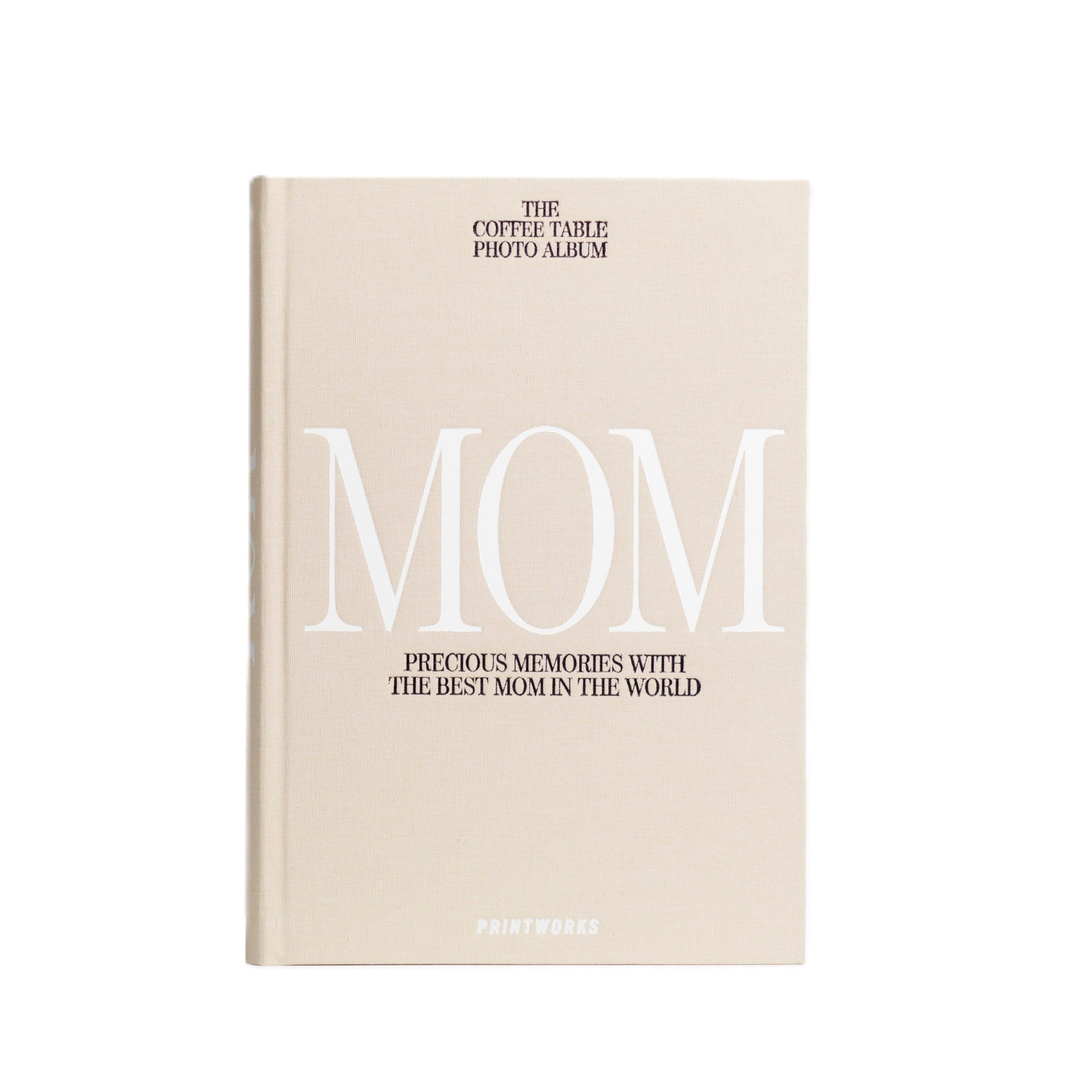 Beige photo album MOM with white