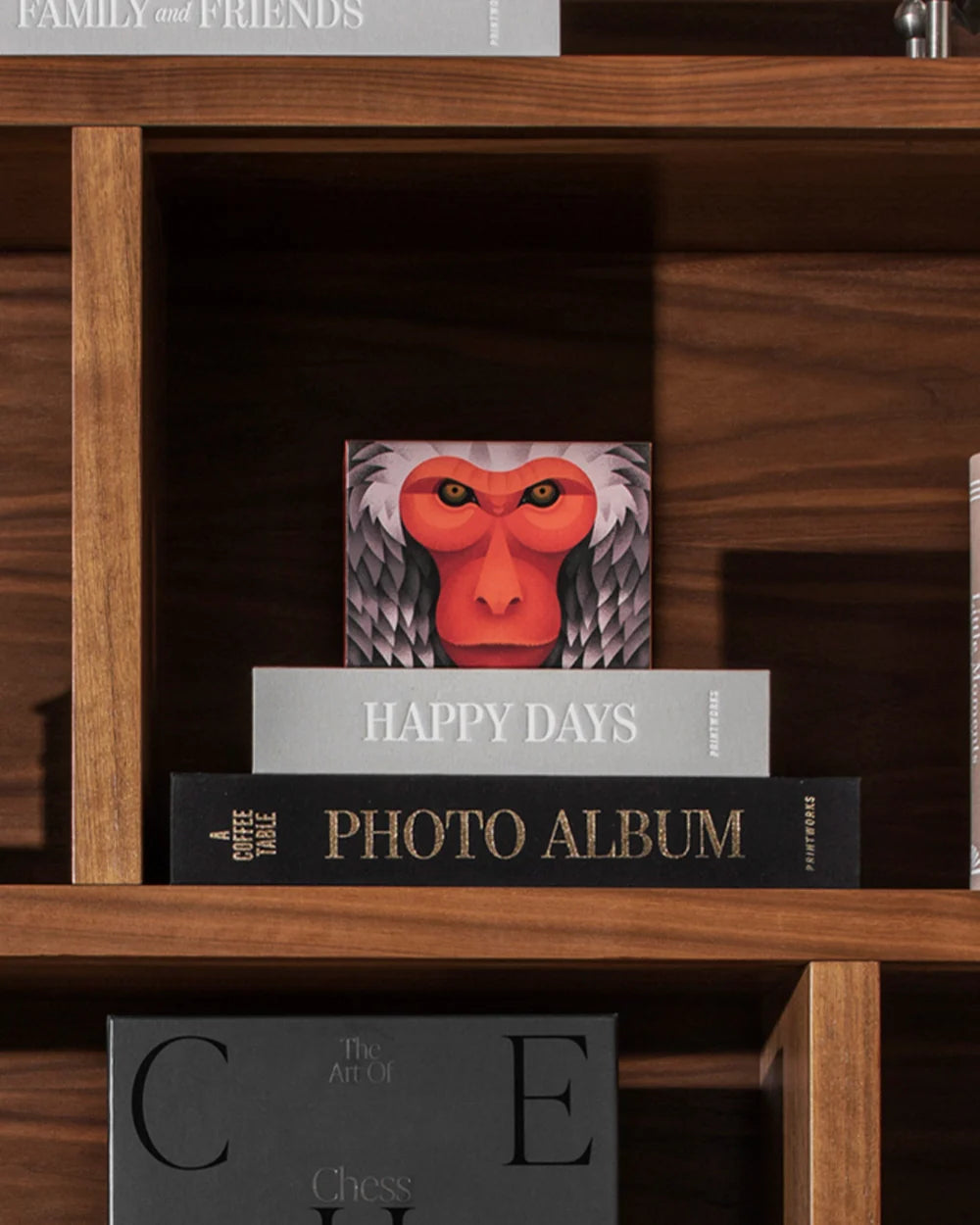 Puzzle JAPANESE MACAQUE orange mit grau