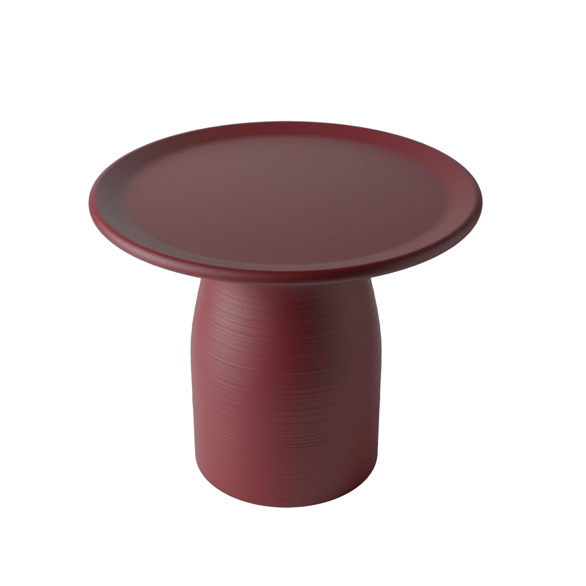 TOTINO burgundy side table
