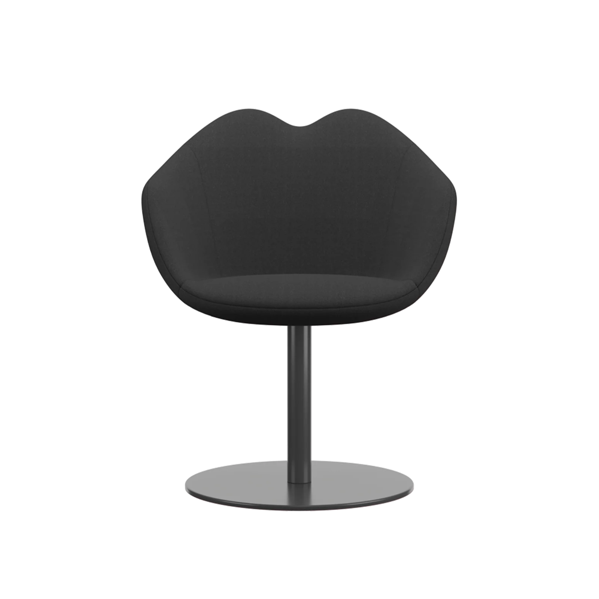 XOXO Armchair Dark Gray with Round Base
