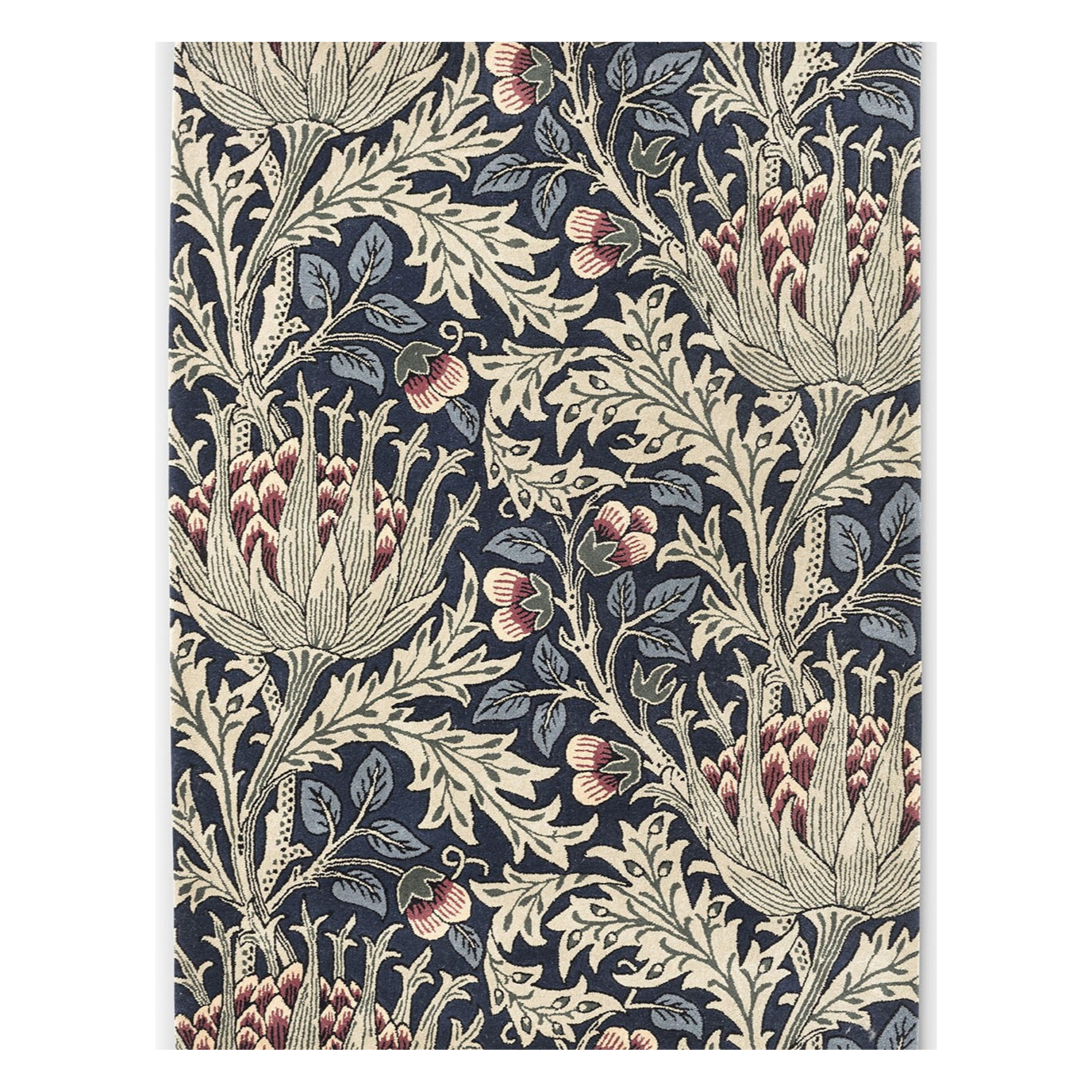 ARTICHOKE MINERAL Teppich beige-marineblau 