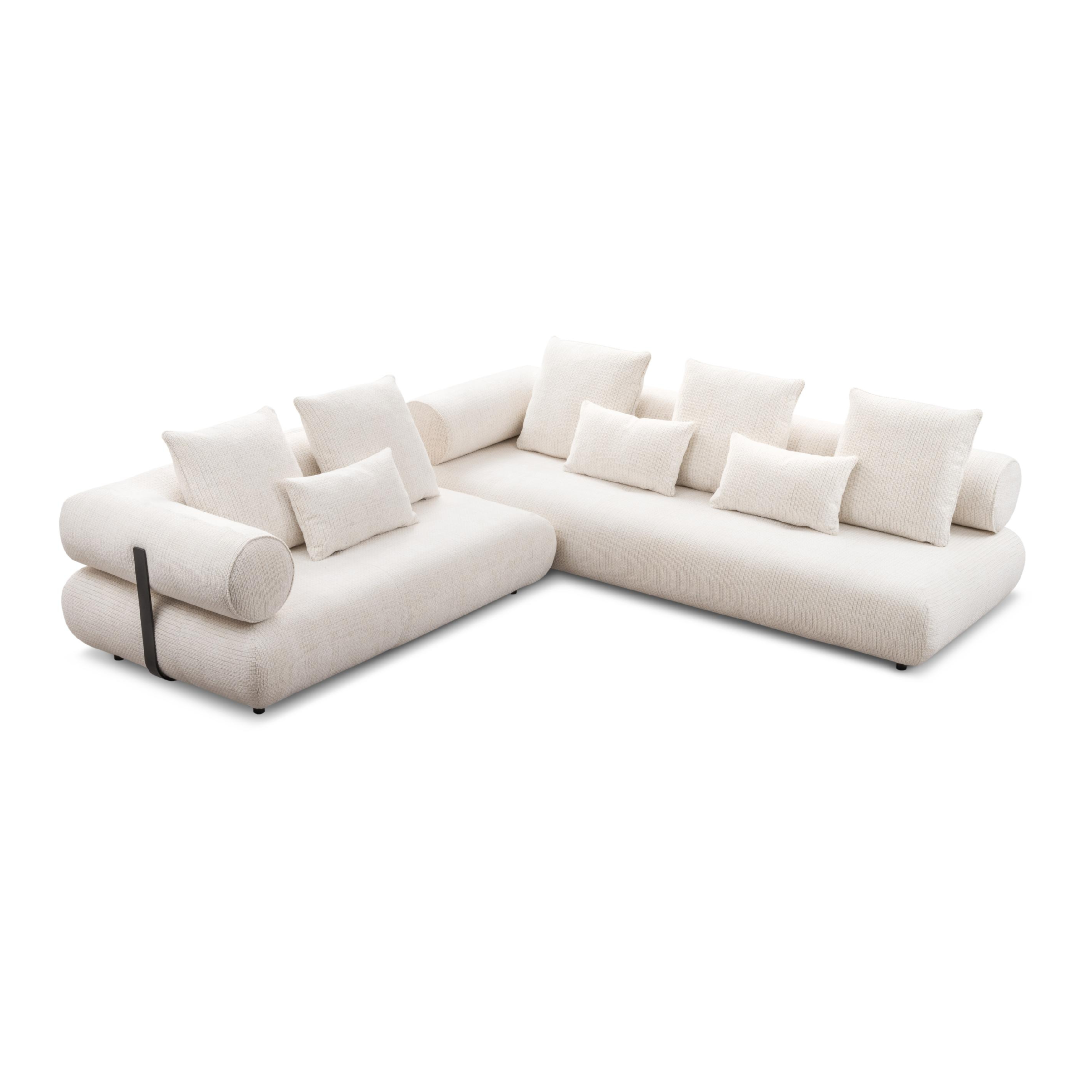 Rechtes modulares Ecksofa CASABLANCA personalisiert