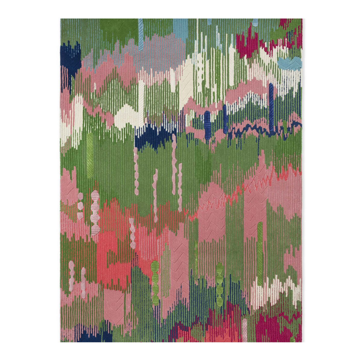 Teppich Wilderness Peridot Emerald grün-rosa – Harlequin – Eye on Design