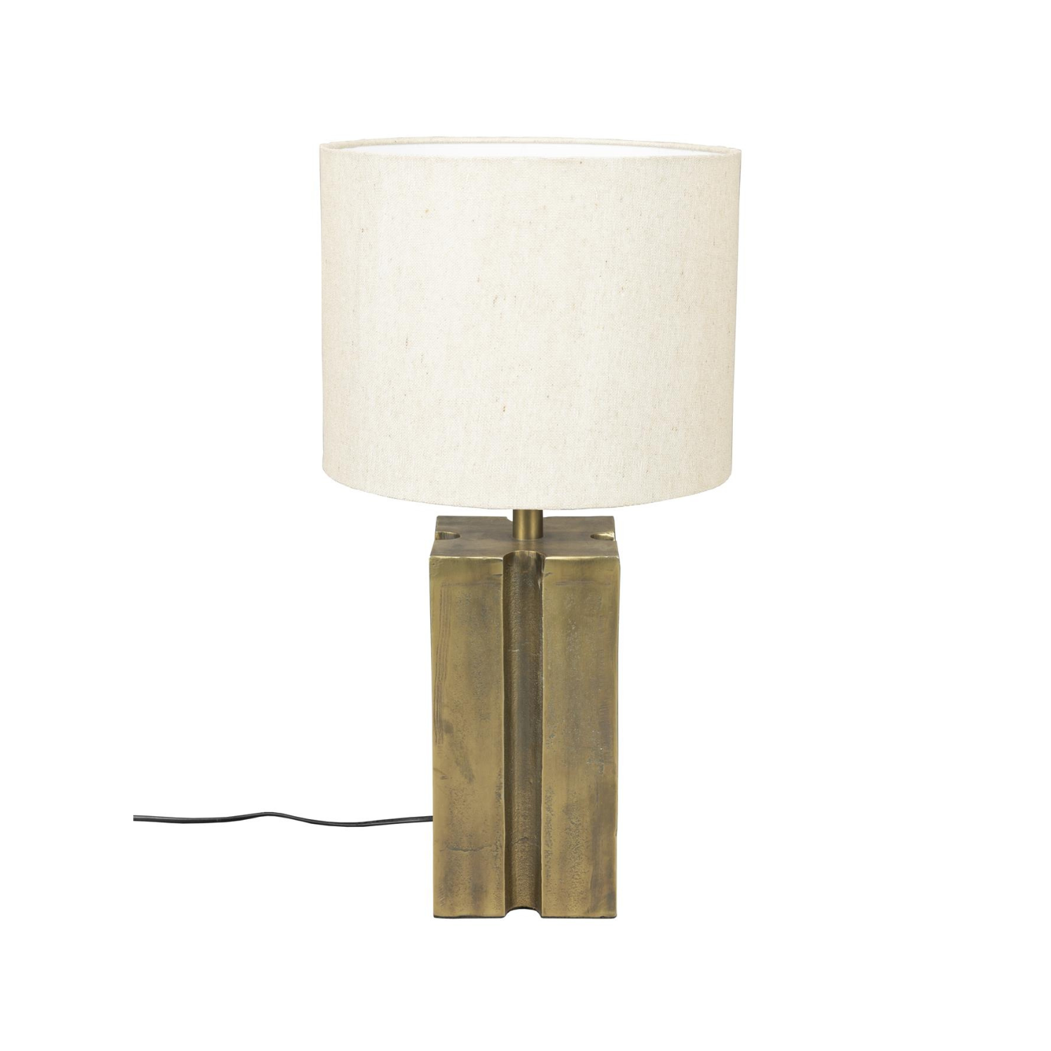 Beige Roc Tischlampe mit altem Gold