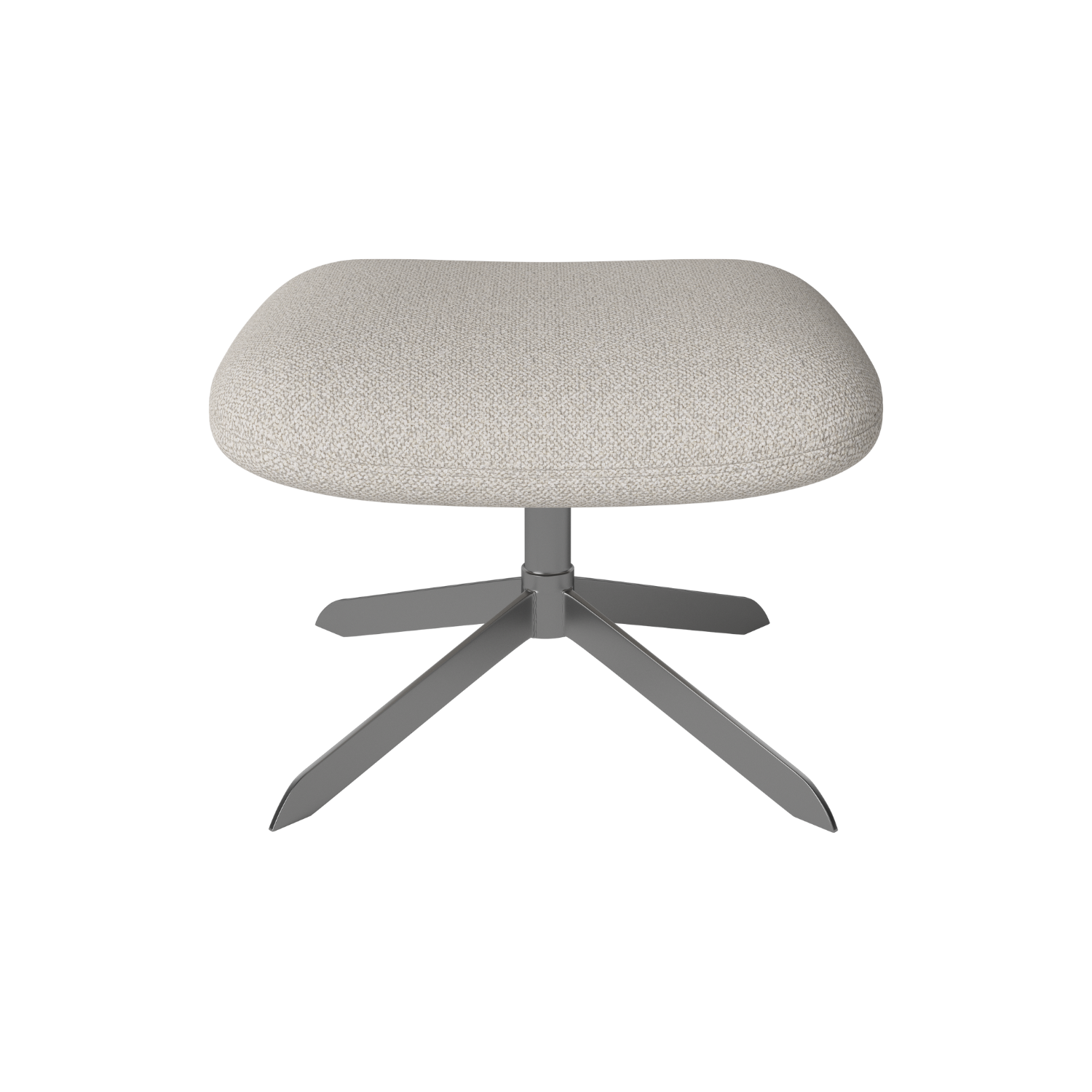 Footrest upholstered solo metal base