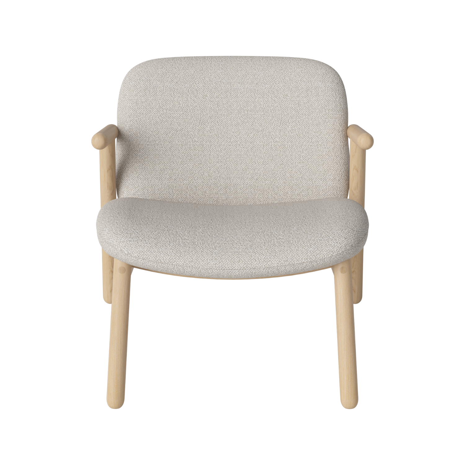 COSH armchair base made of bleached oak wood