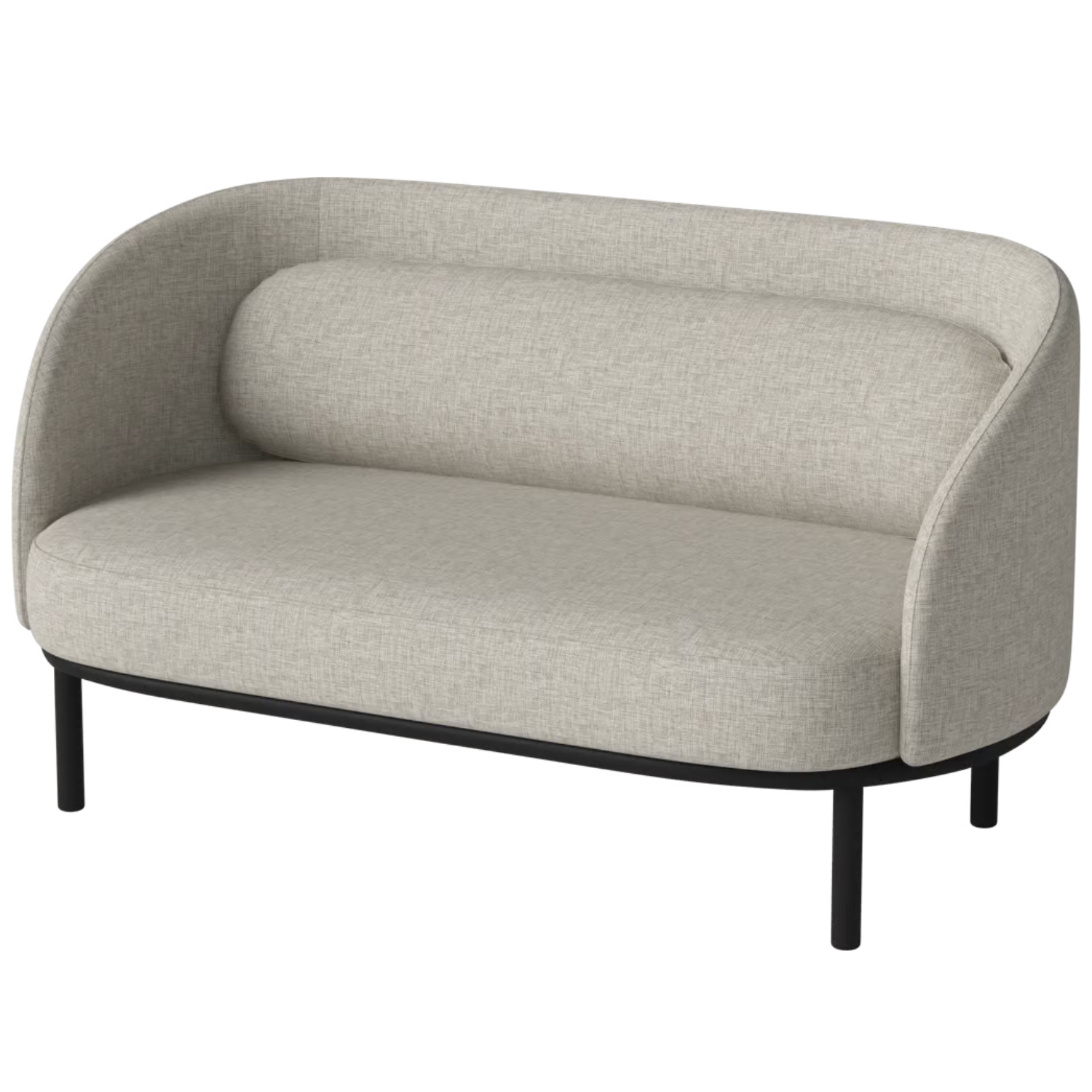 2-Personen-Sofa Fuuga-Basis von schwarzer Eiche