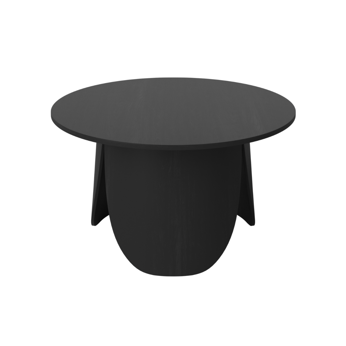 Peyote side table black veneer