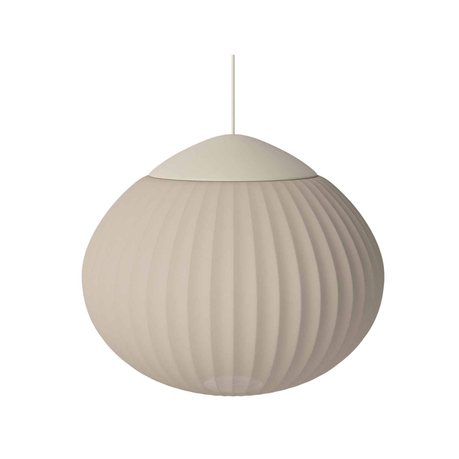 Acorn Beige Ribbon Hanging Lampe