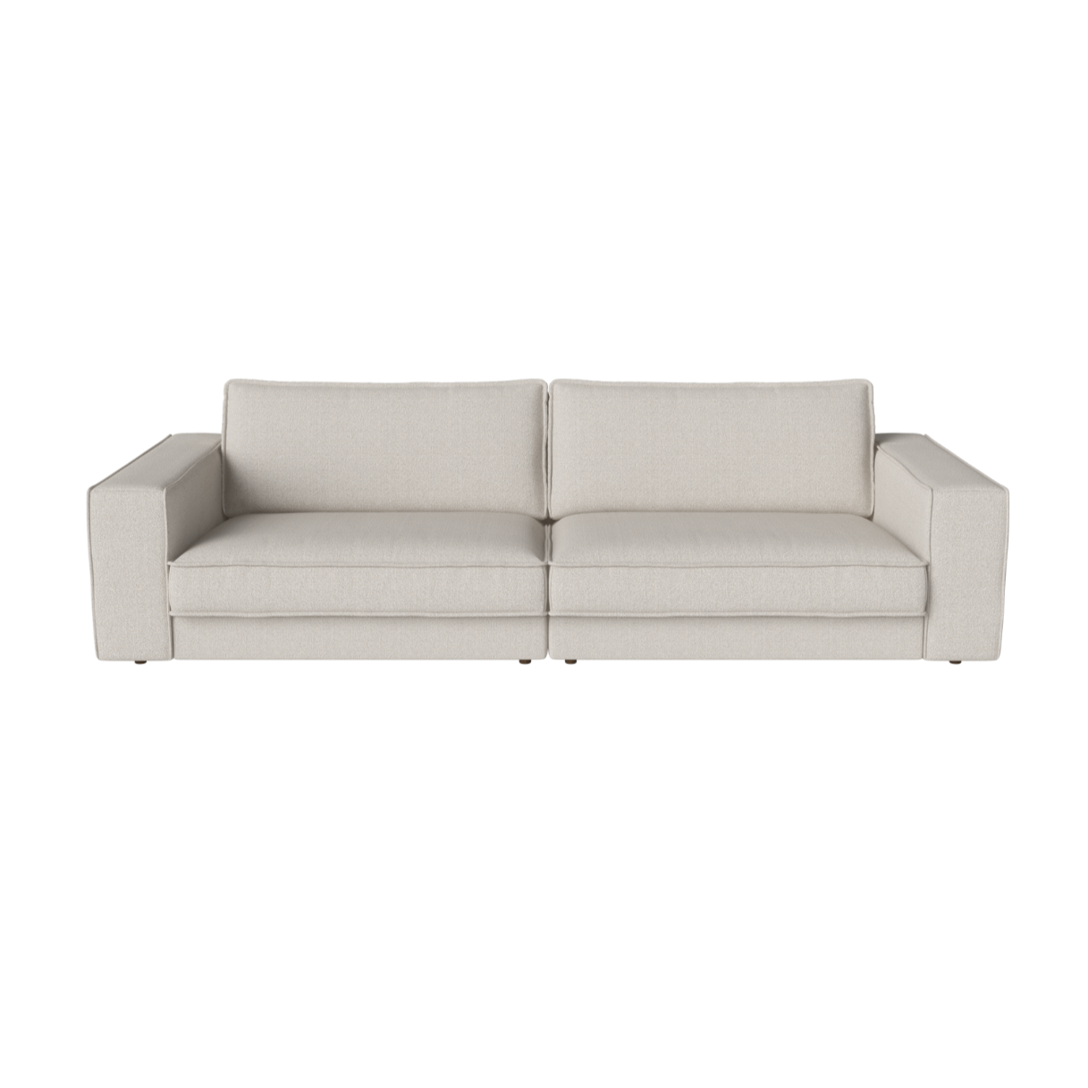 2-module sofa upholstered Noora black base