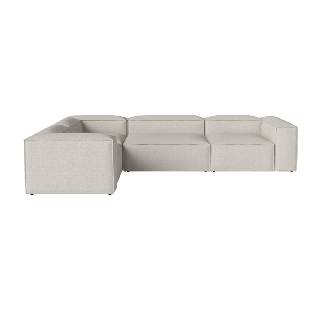 Left-hand corner 4-modular Cosima upholstered