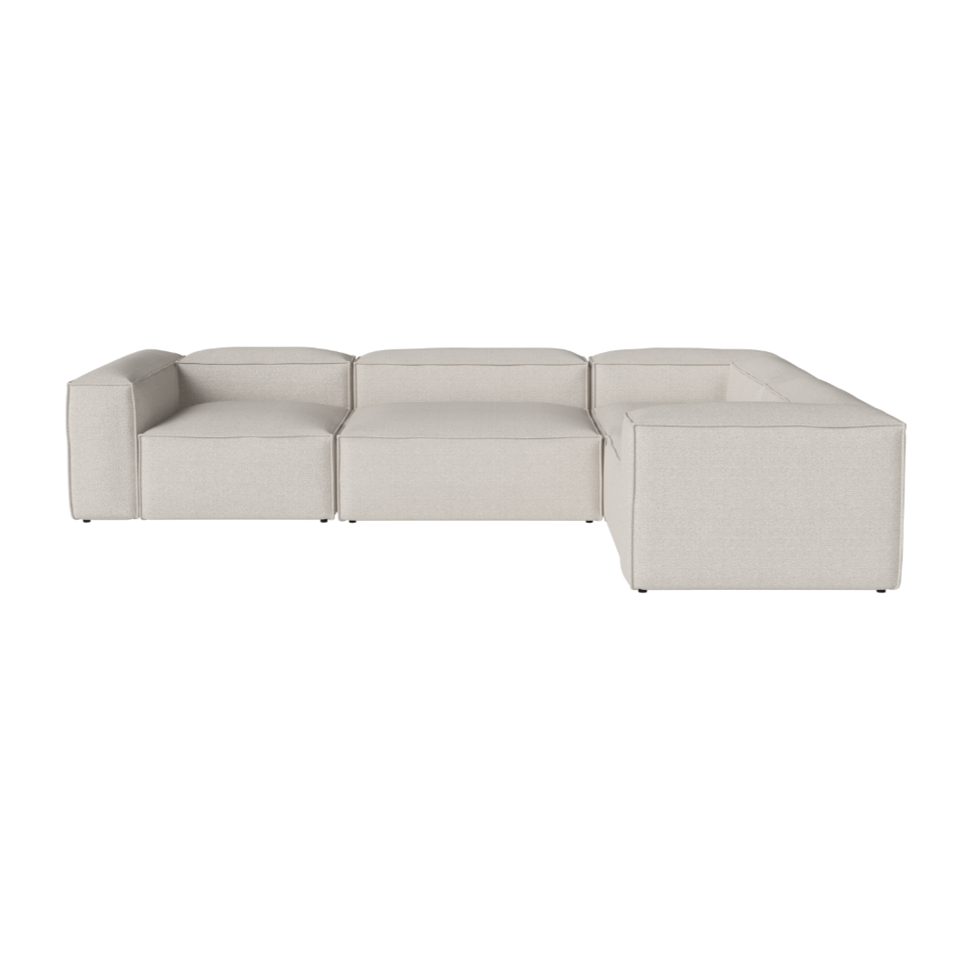 Right-hand corner 4-modulus Cosima upholstered