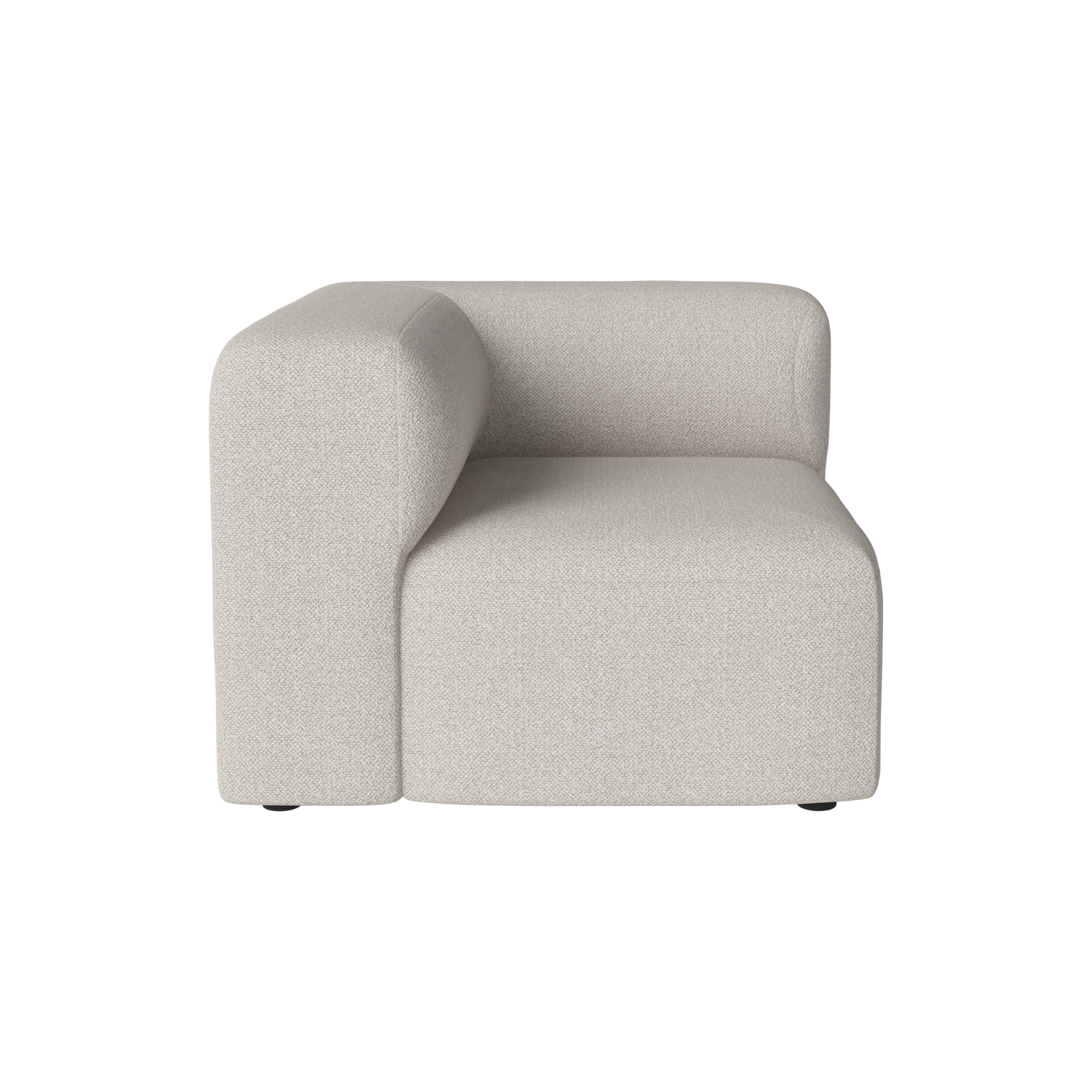 Angle modular sofa - left -handed upholstered module