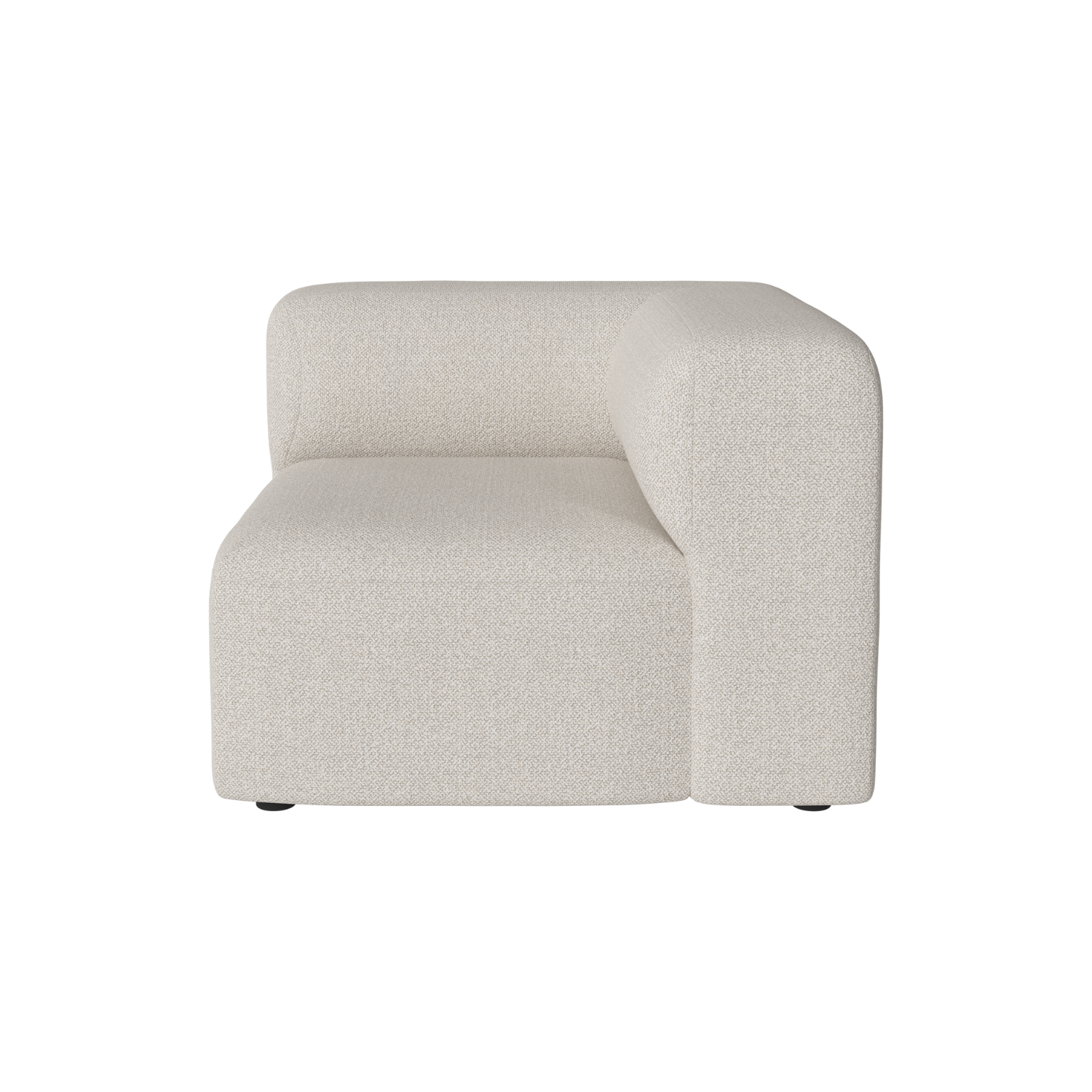 Angle modular sofa - right -handed upholstered module