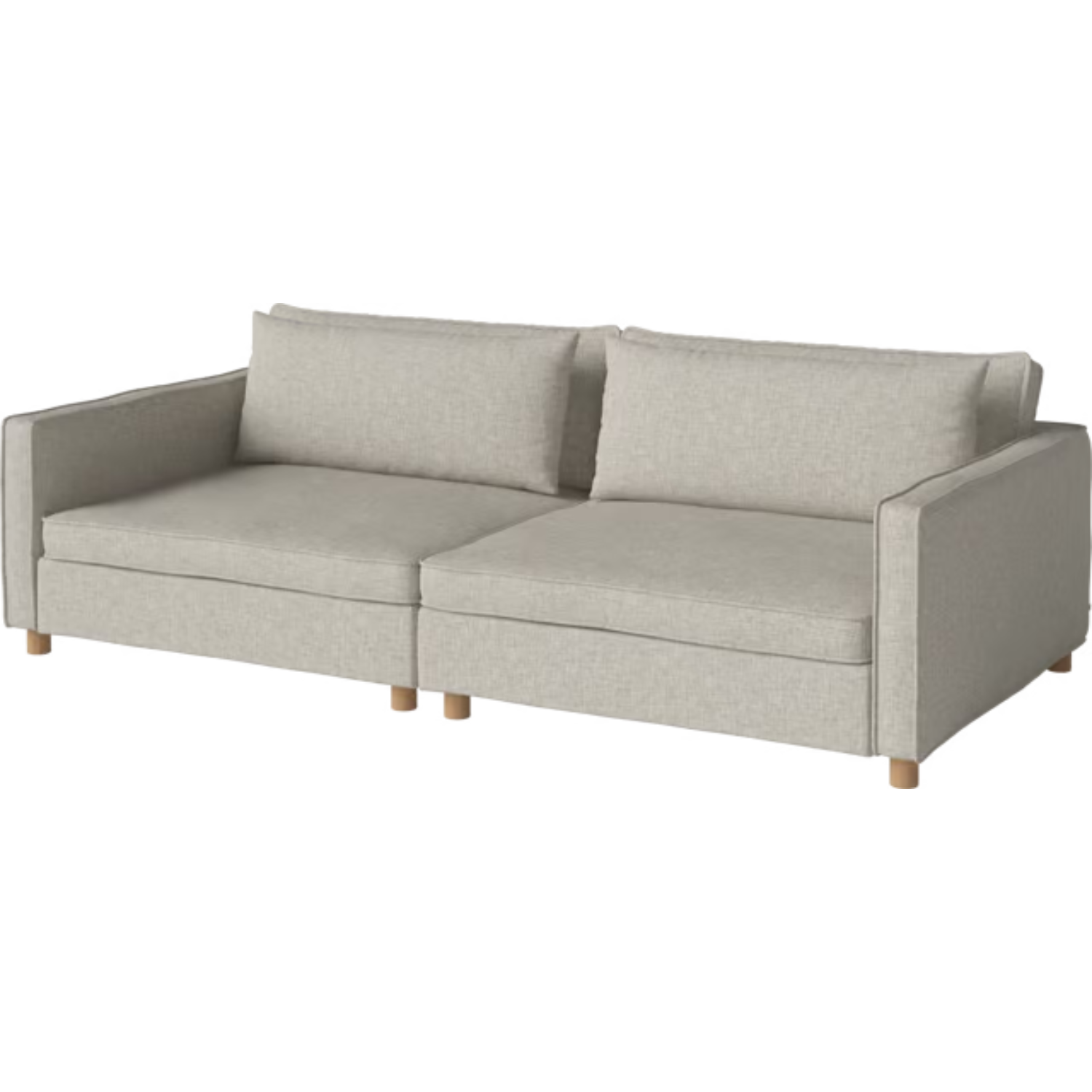 2-module sofa raspberry oak base