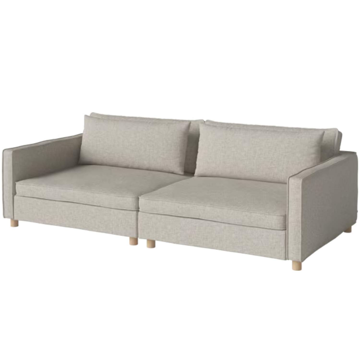 2-Modul-Sofa-Himbeer-weiße Basis