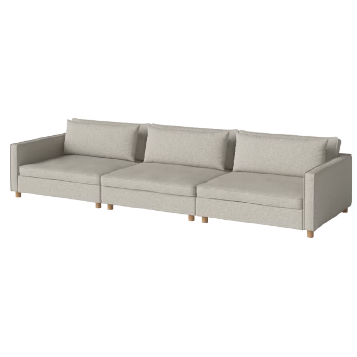 3-module sofa raspberry oak base