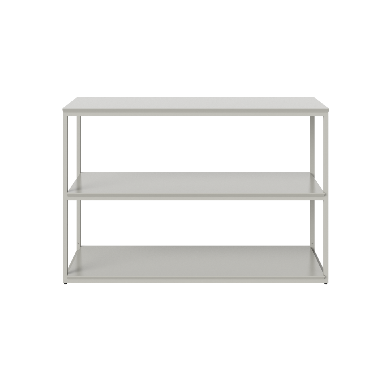 Low gray neutra shelf