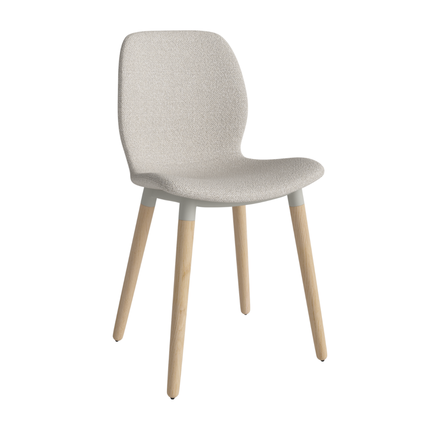 SEED chair upholstered with a whitened base