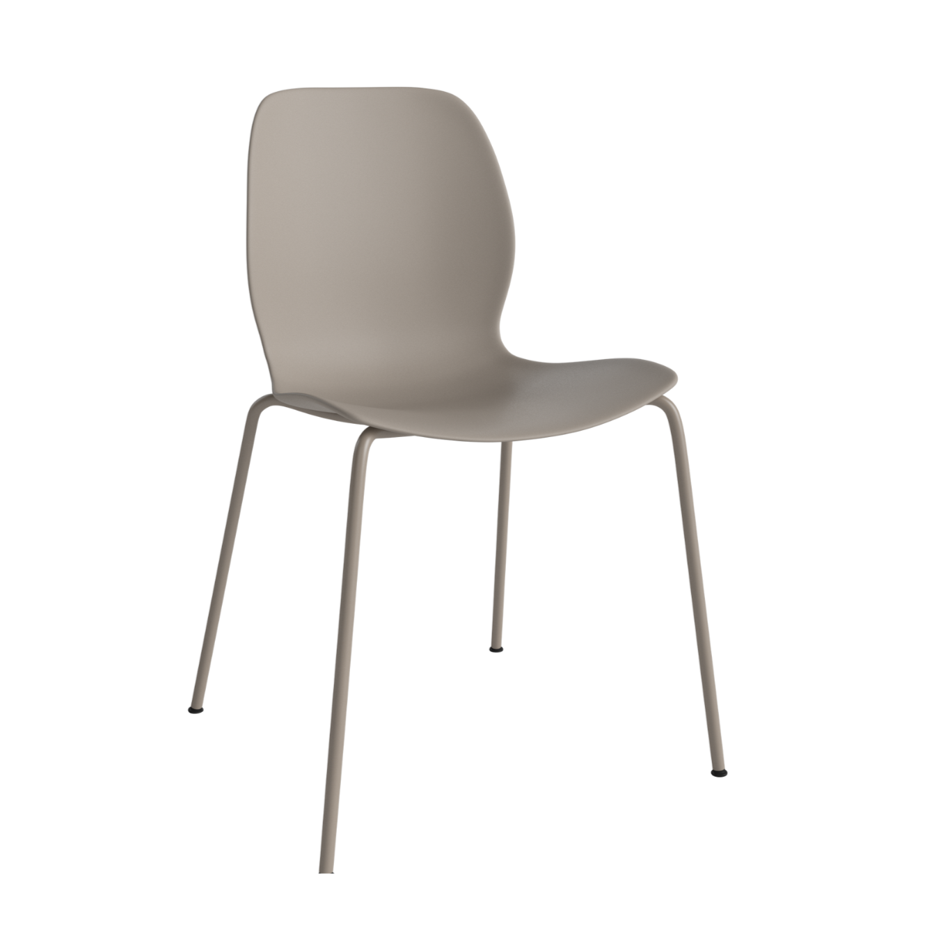 Seed beige chair with a beige base