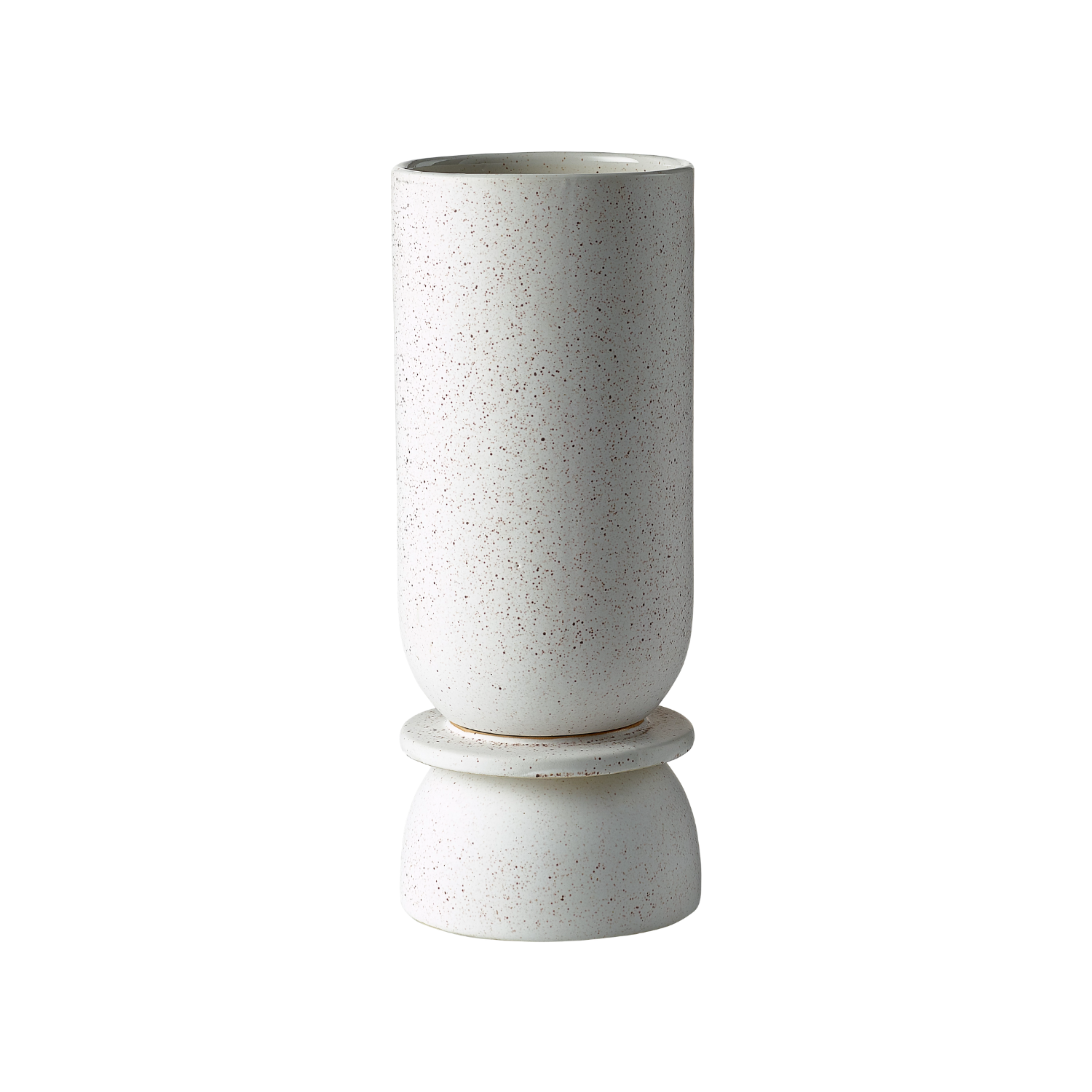 Hour vase white ceramics