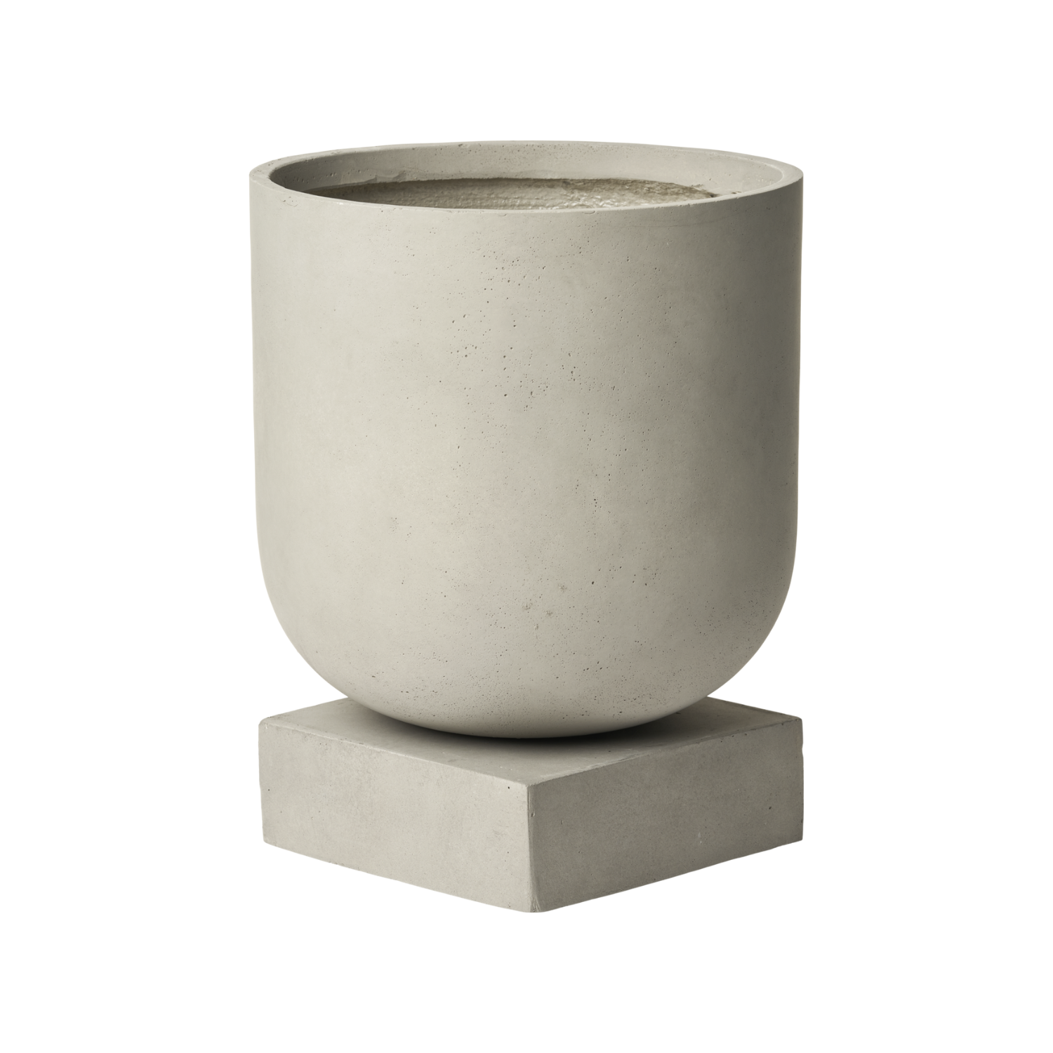 Podium pot gray concrete