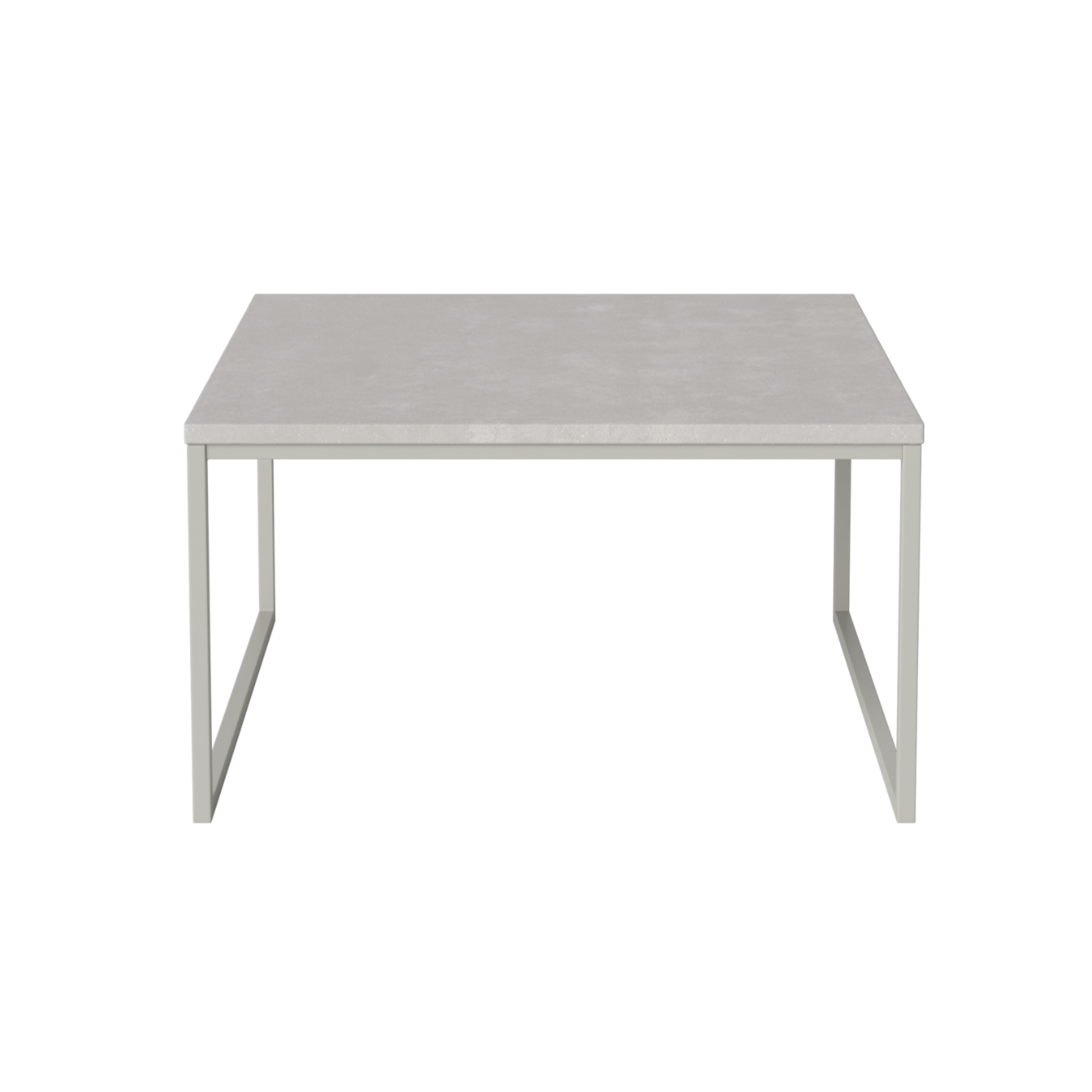 External coffee table Como gray concrete with a gray base