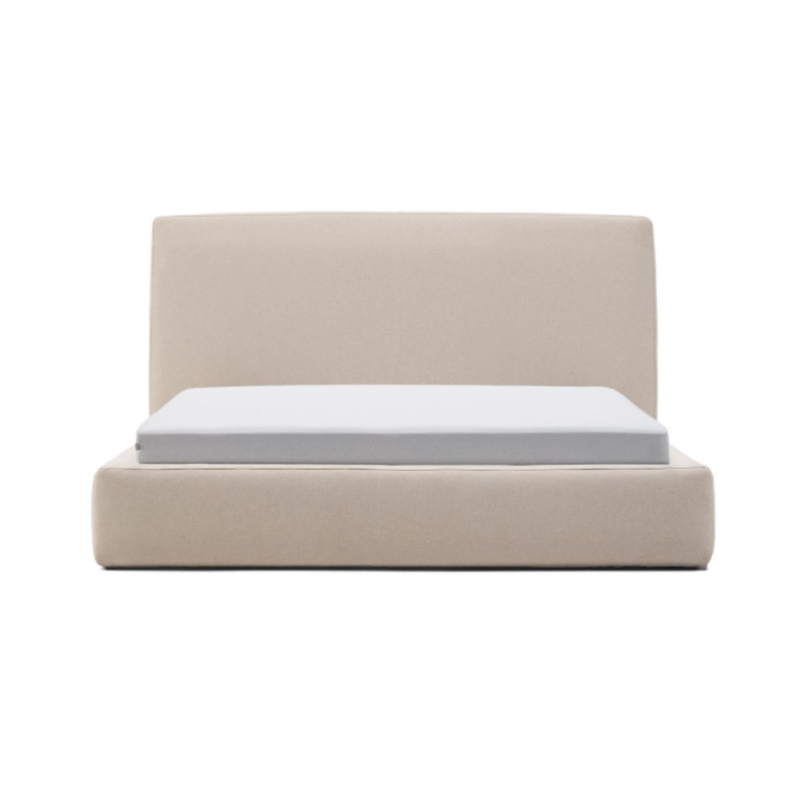 Bett Beige Block