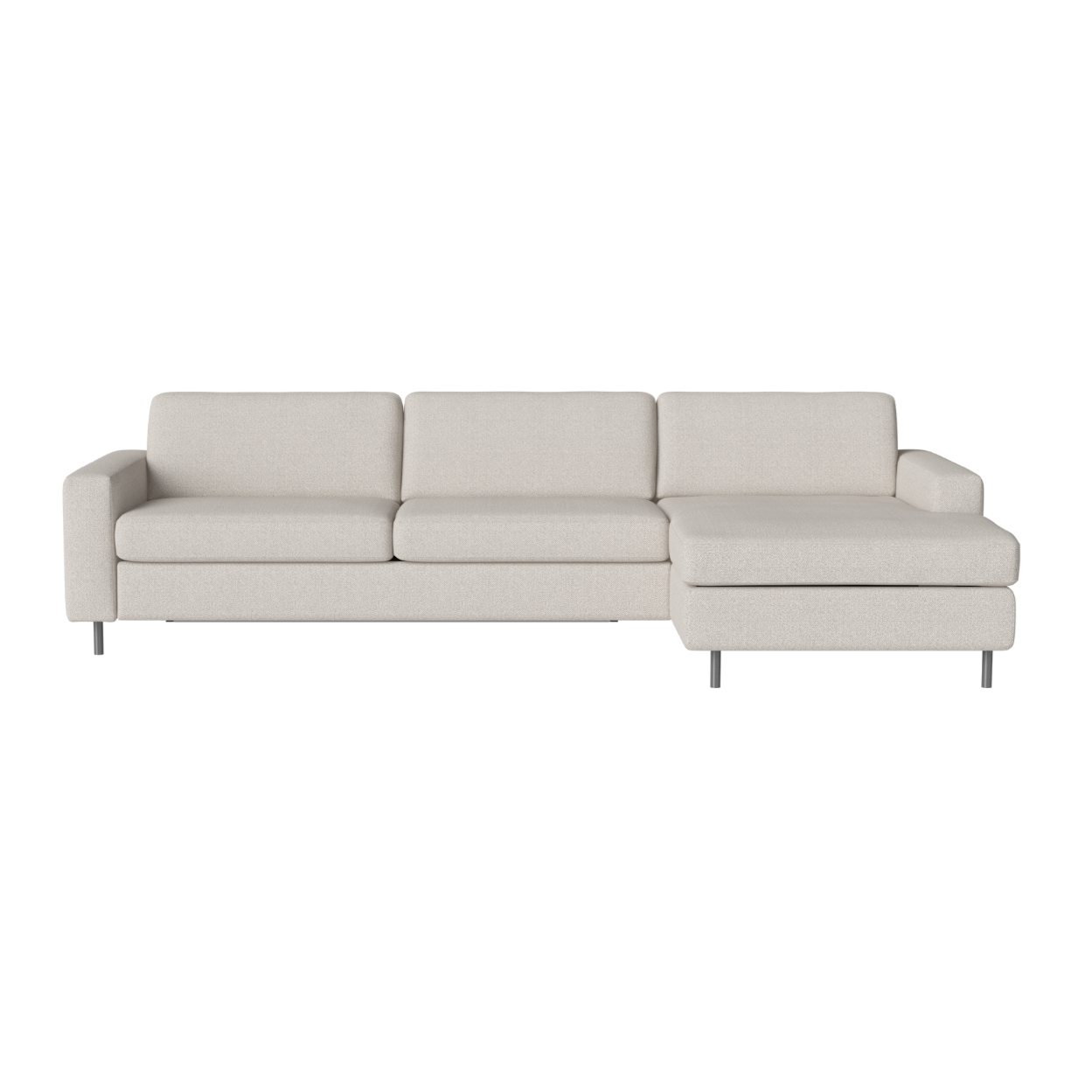 Randinavia right-sided 3-person corner sofa with a steel base