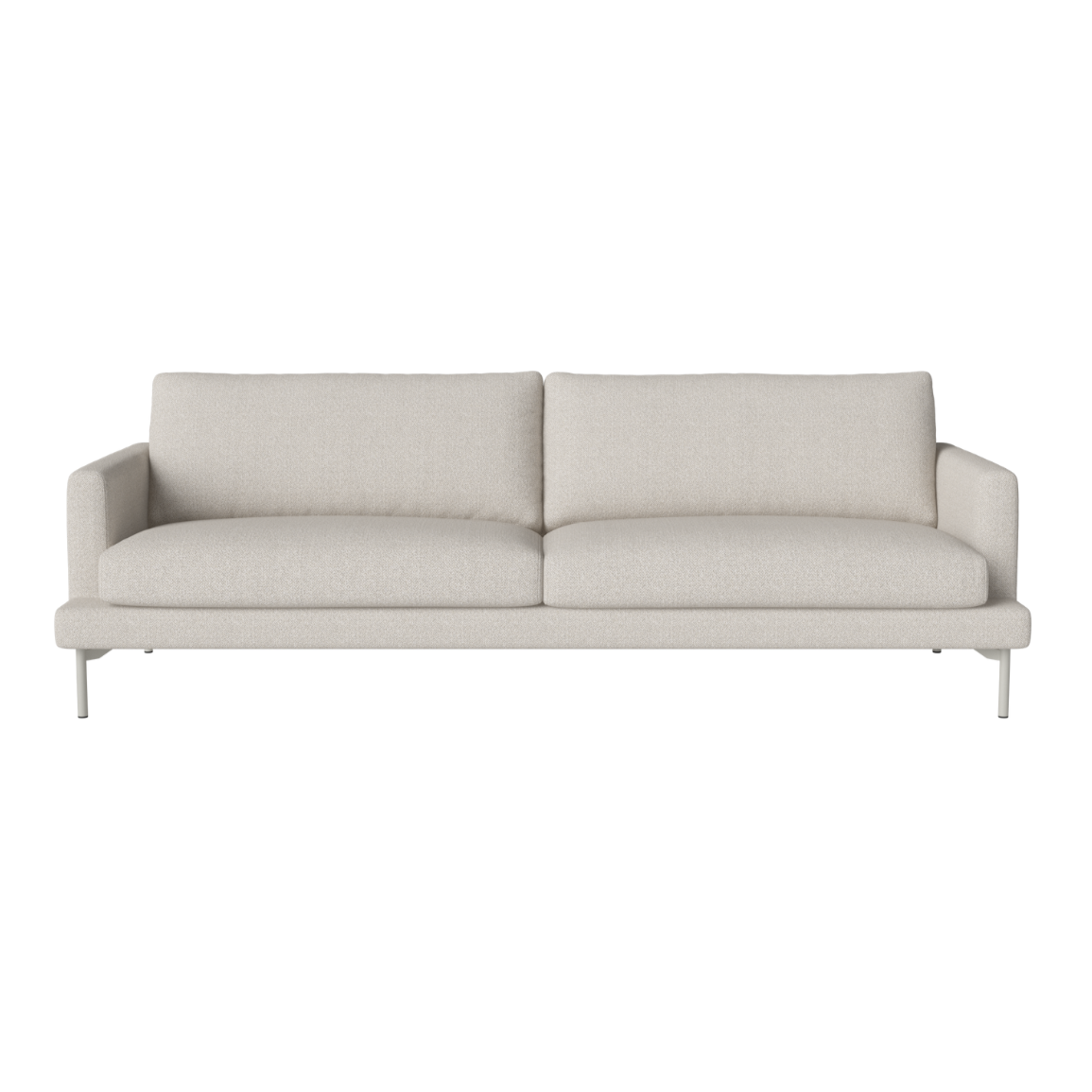 3-person sofa Veneda Slim gray steel base