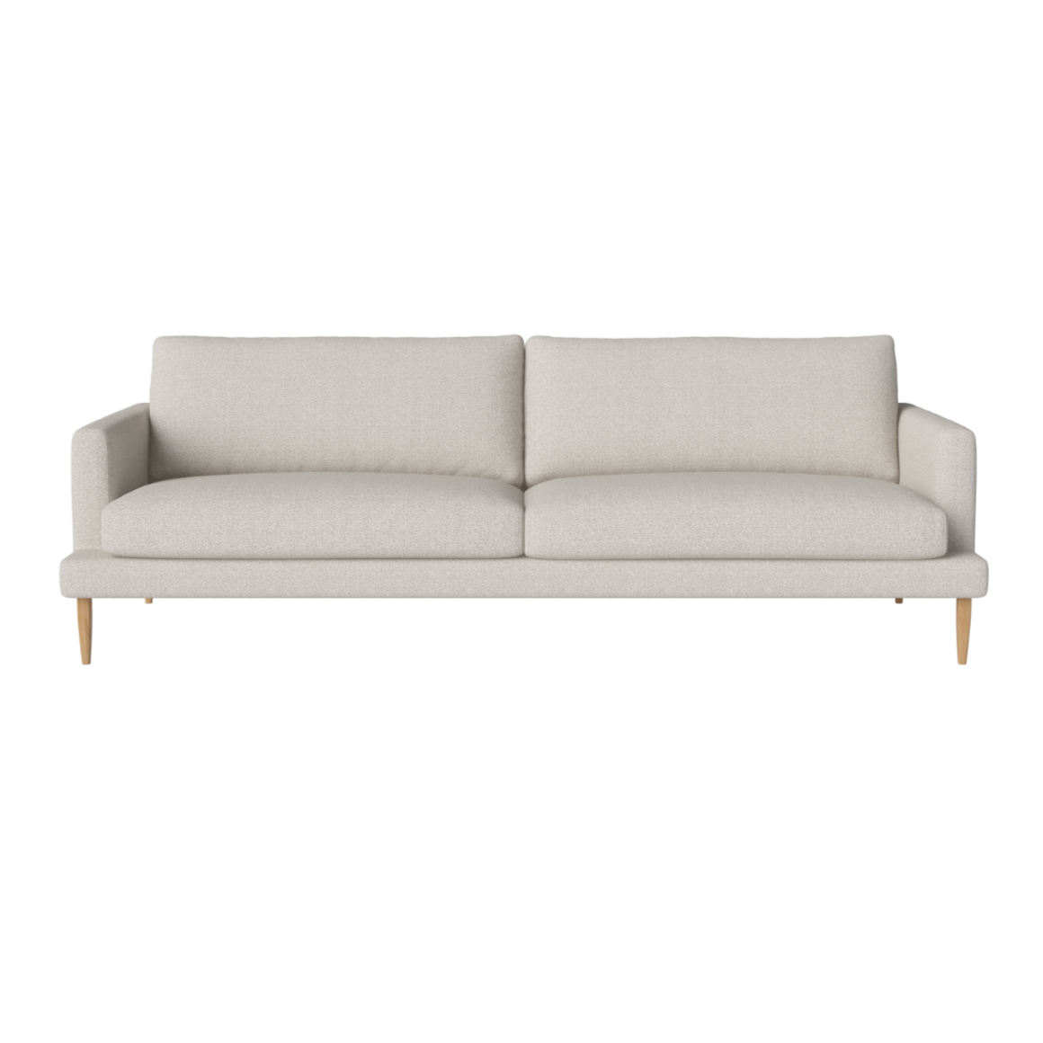 3-Personen-Sofa Veneda Slim Eiche Basis