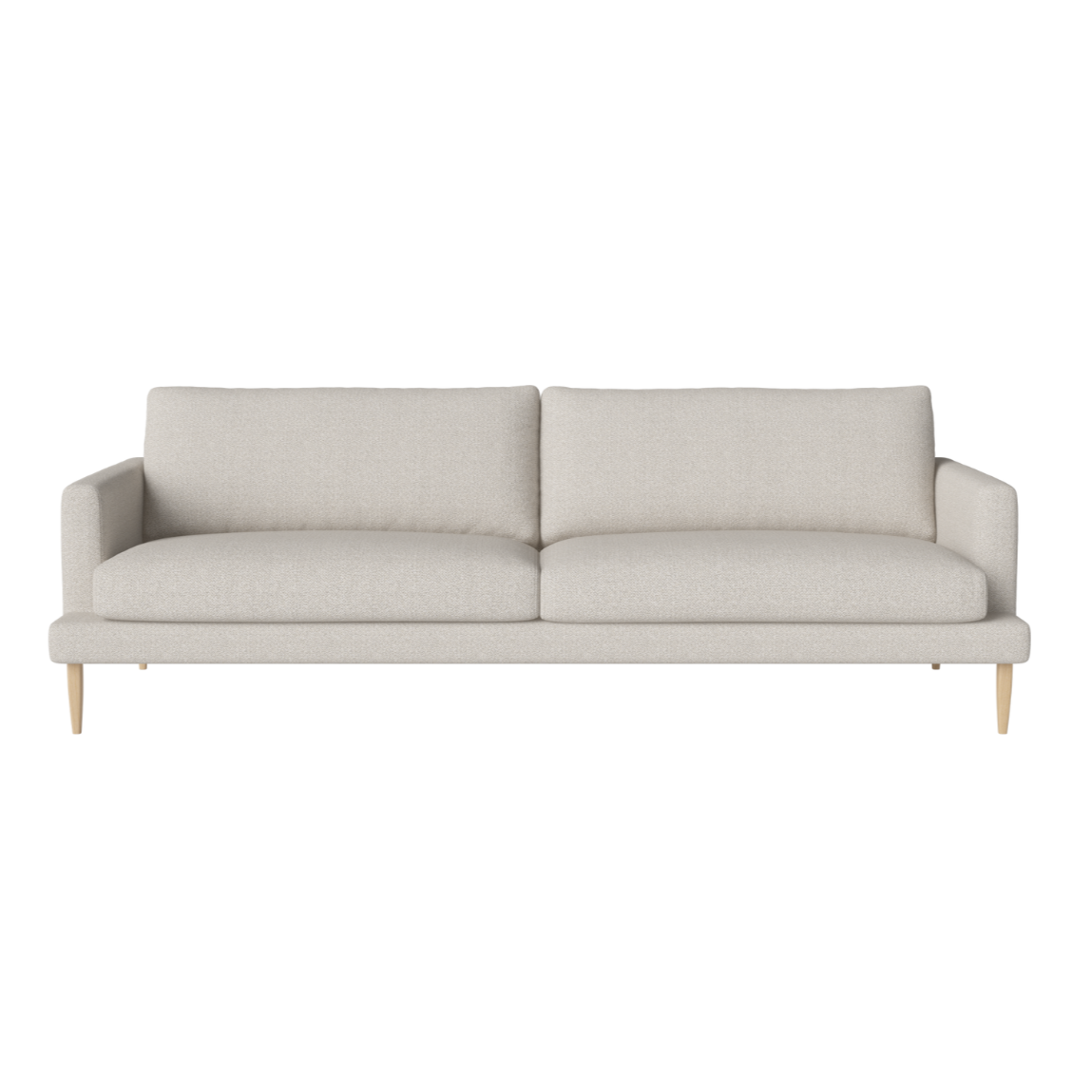 3-person sofa Veneda slim whitewashed base