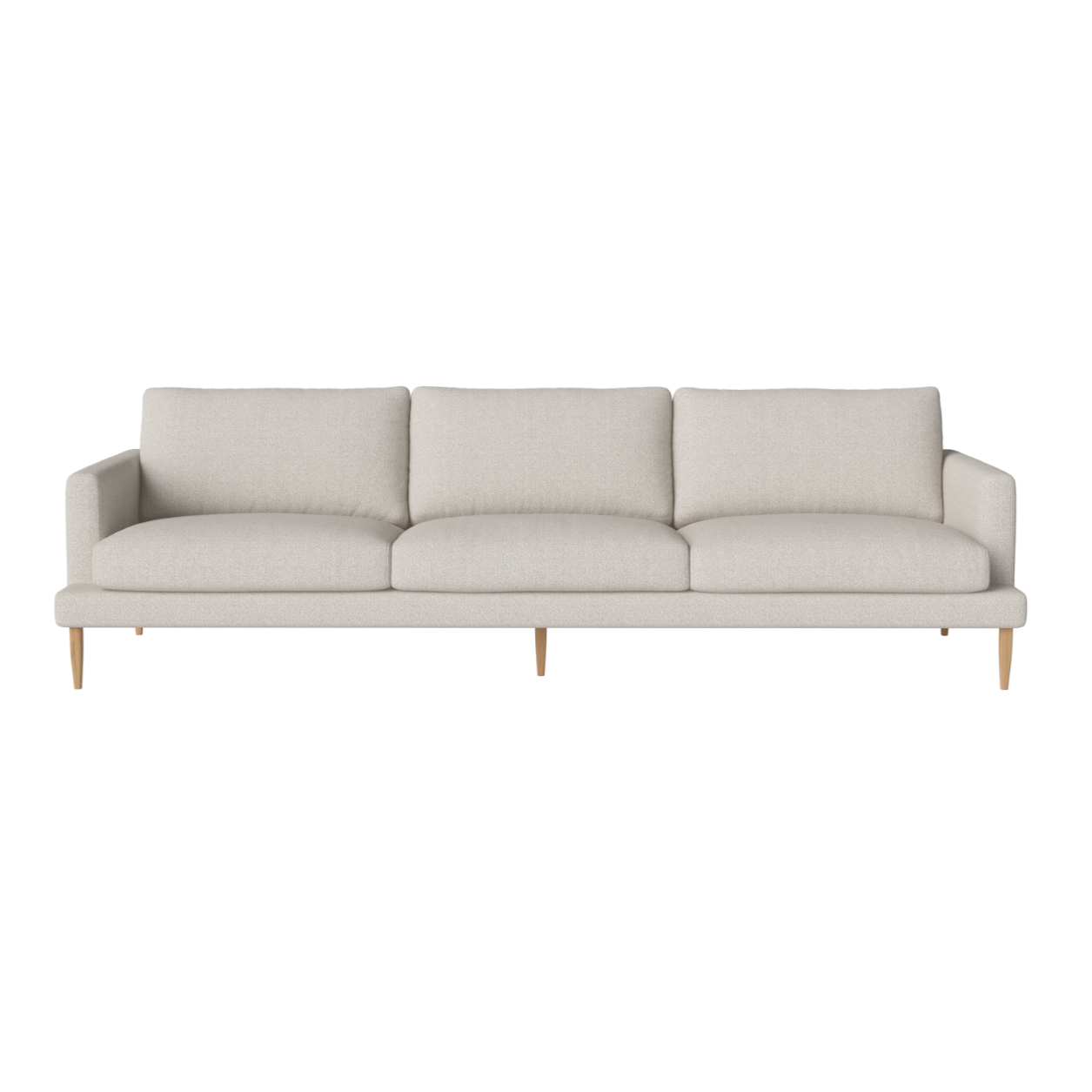 4-Personen-Sofa Veneda Slim Eiche Basis