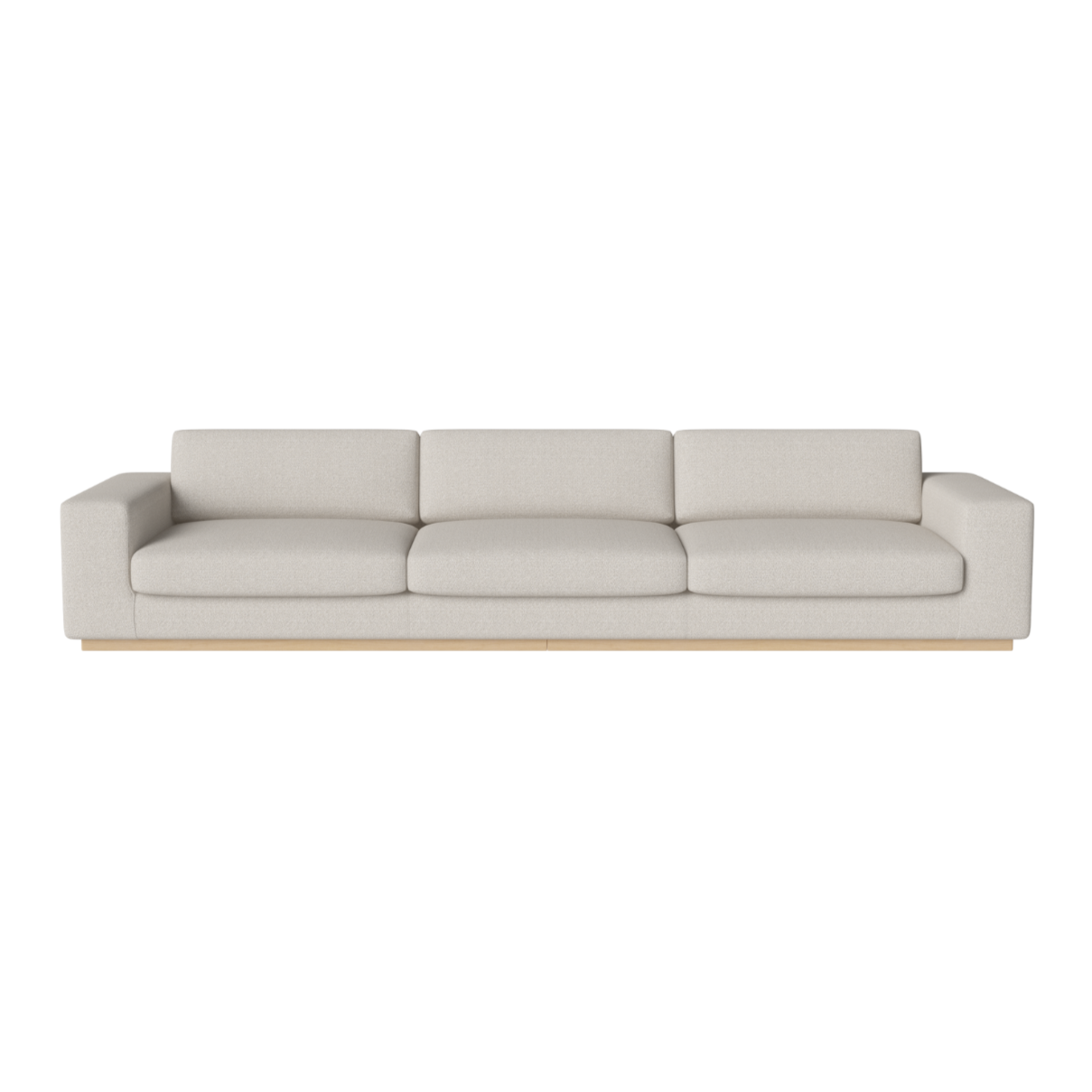 Sofa 5-Personen-Sepia-Basis aus gebleichtem Eichenholz