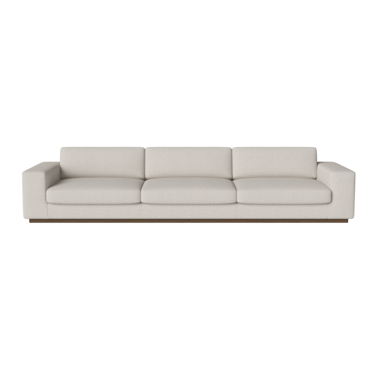 Sofa 5-Personen-Sepia-Basis aus dunklem Eichenholz