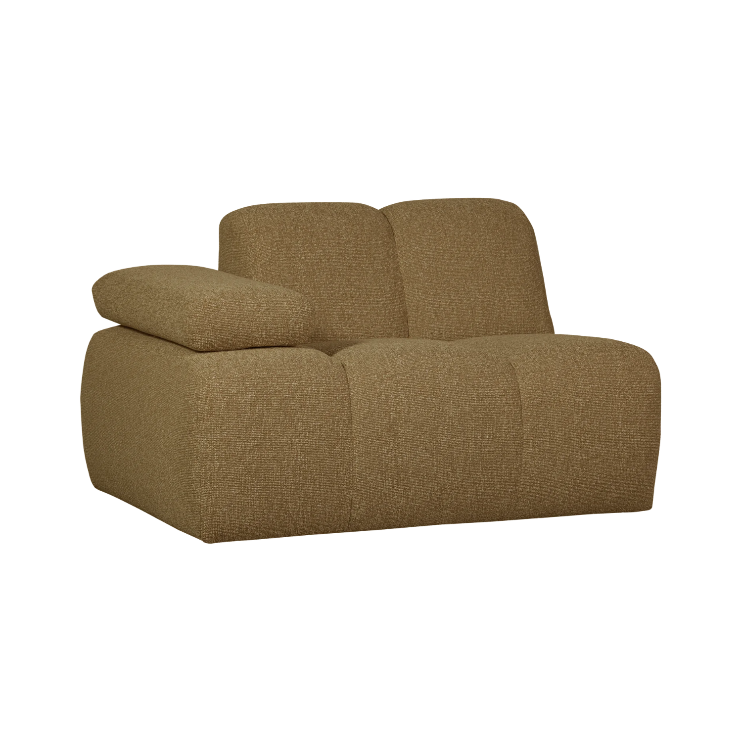 MOJO modular sofa - left element dark honey bouclé