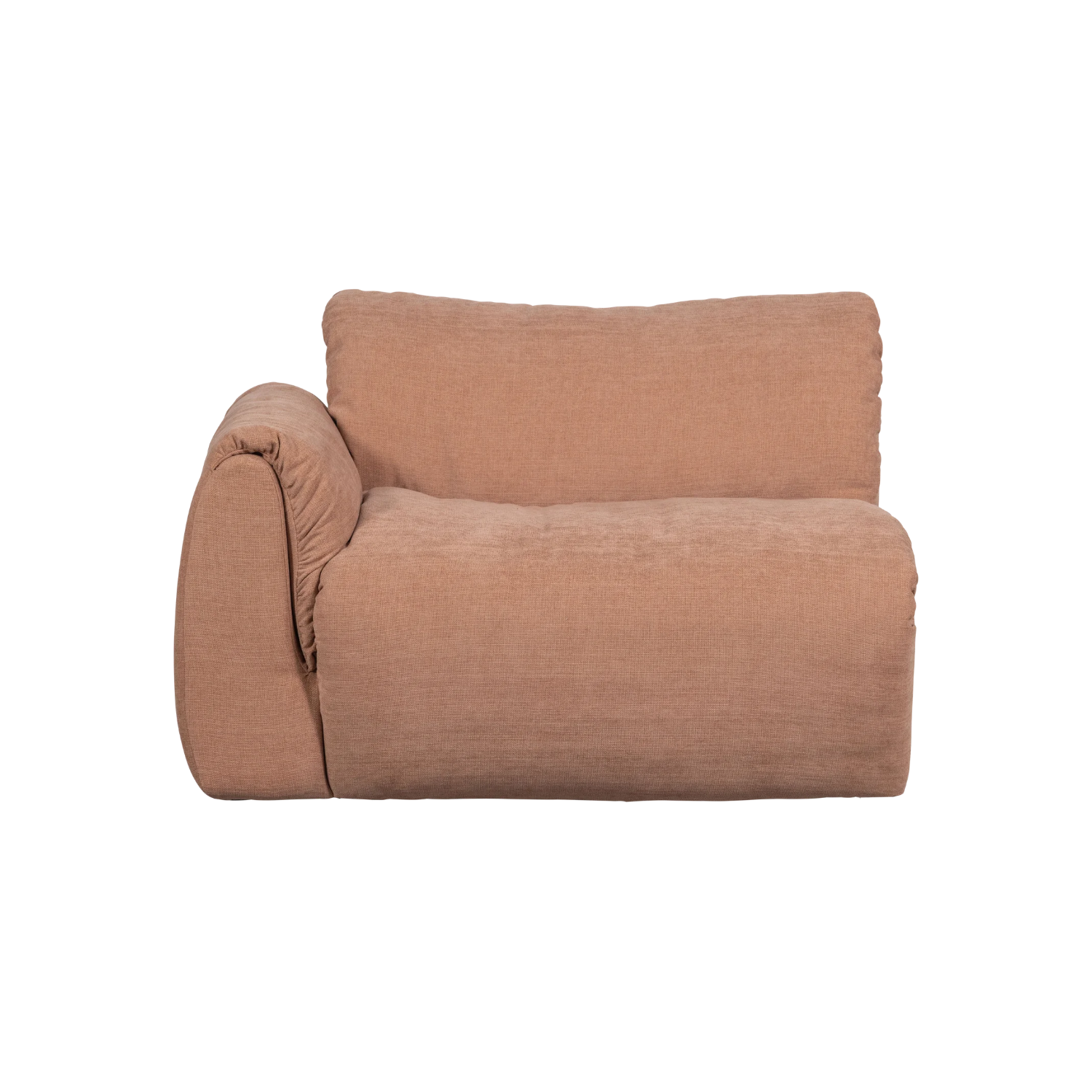 Modulares Sofa links BAGGY - 1-Sitzer in Rosa [Klaudia]