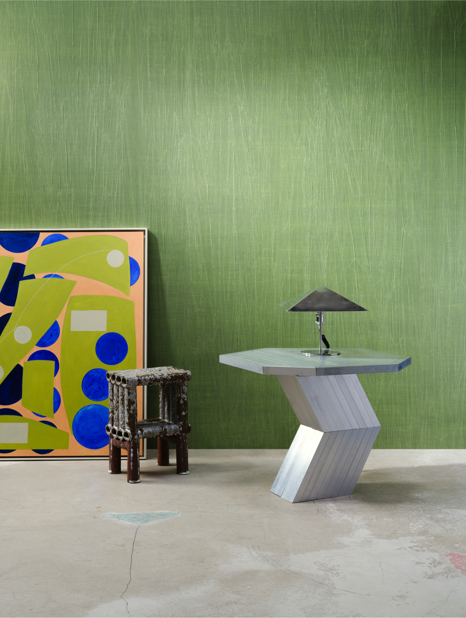 Pleated wallpaper PYXIS black