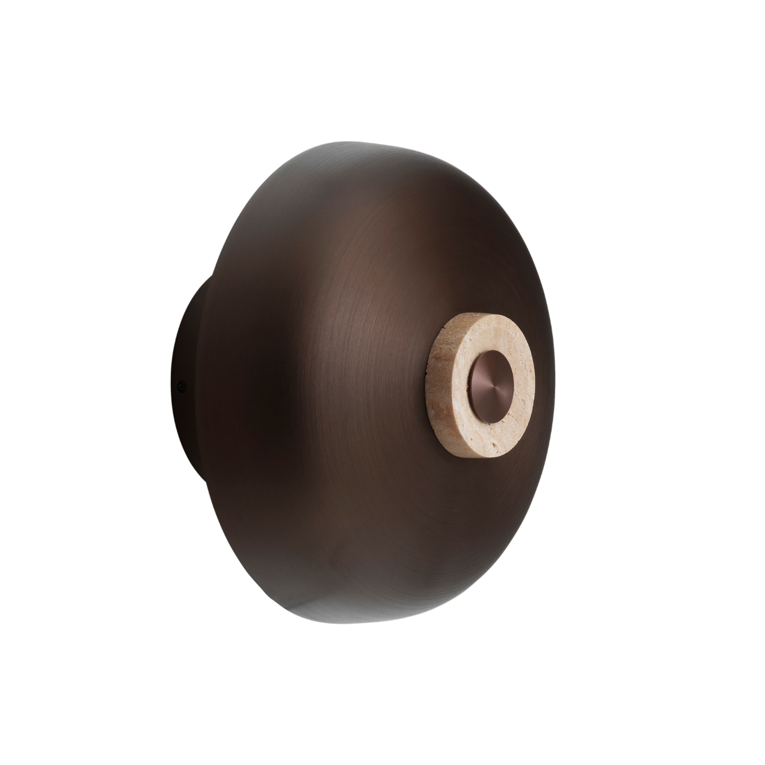 Wandleuchte REVERSE braunes Aluminium
