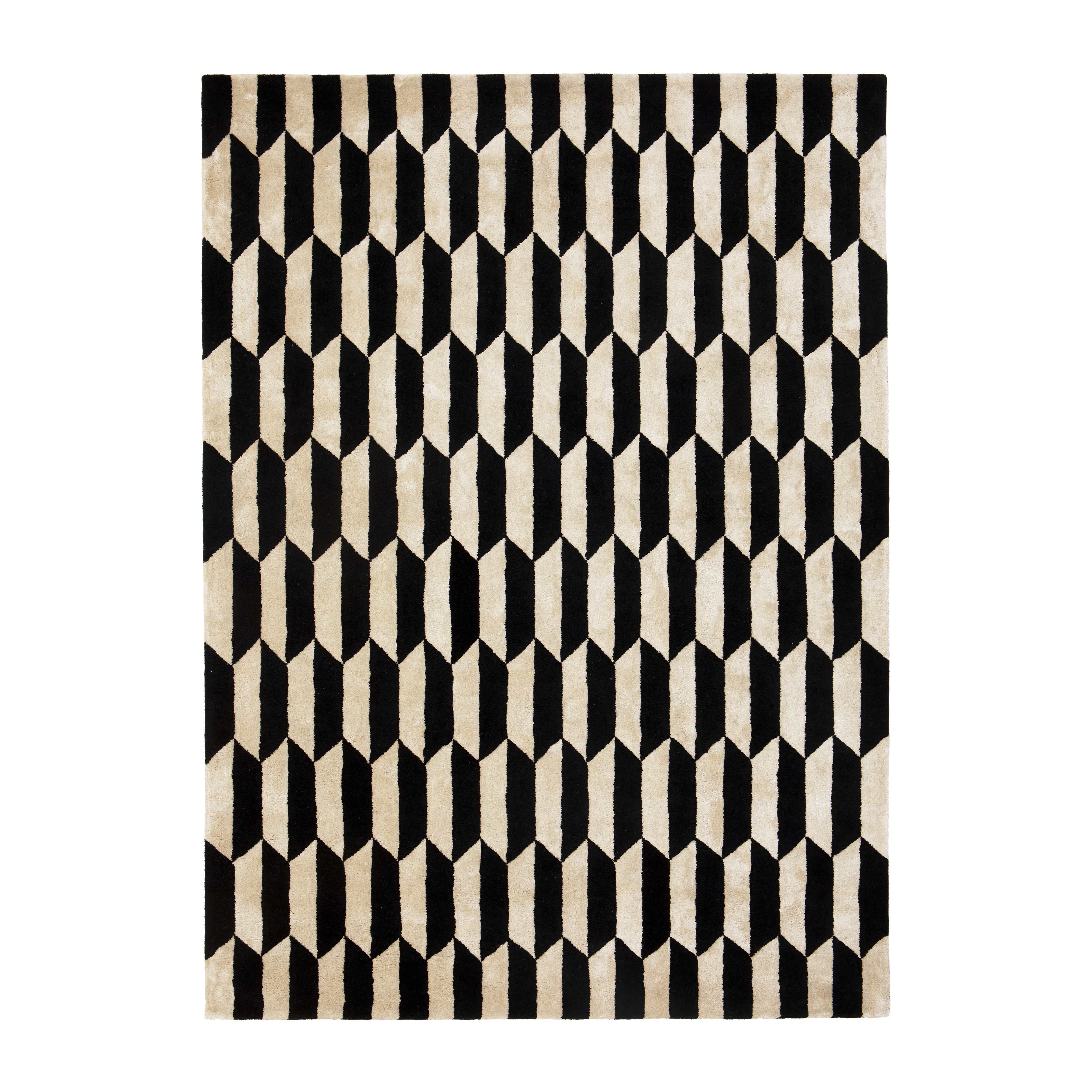 Teppich NOBLE creme mit Schwarz
