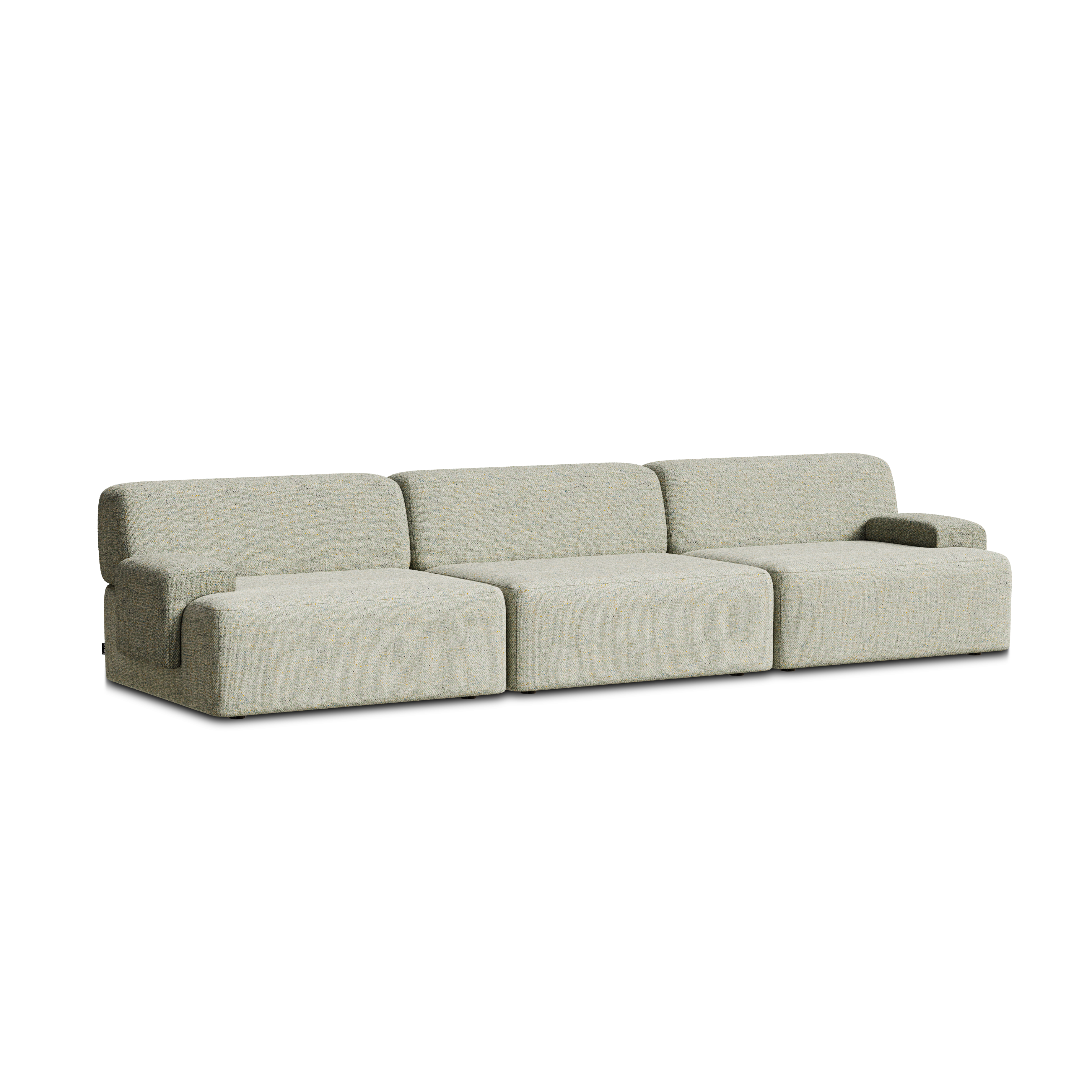 3-seater modular sofa light green [Amelia]
