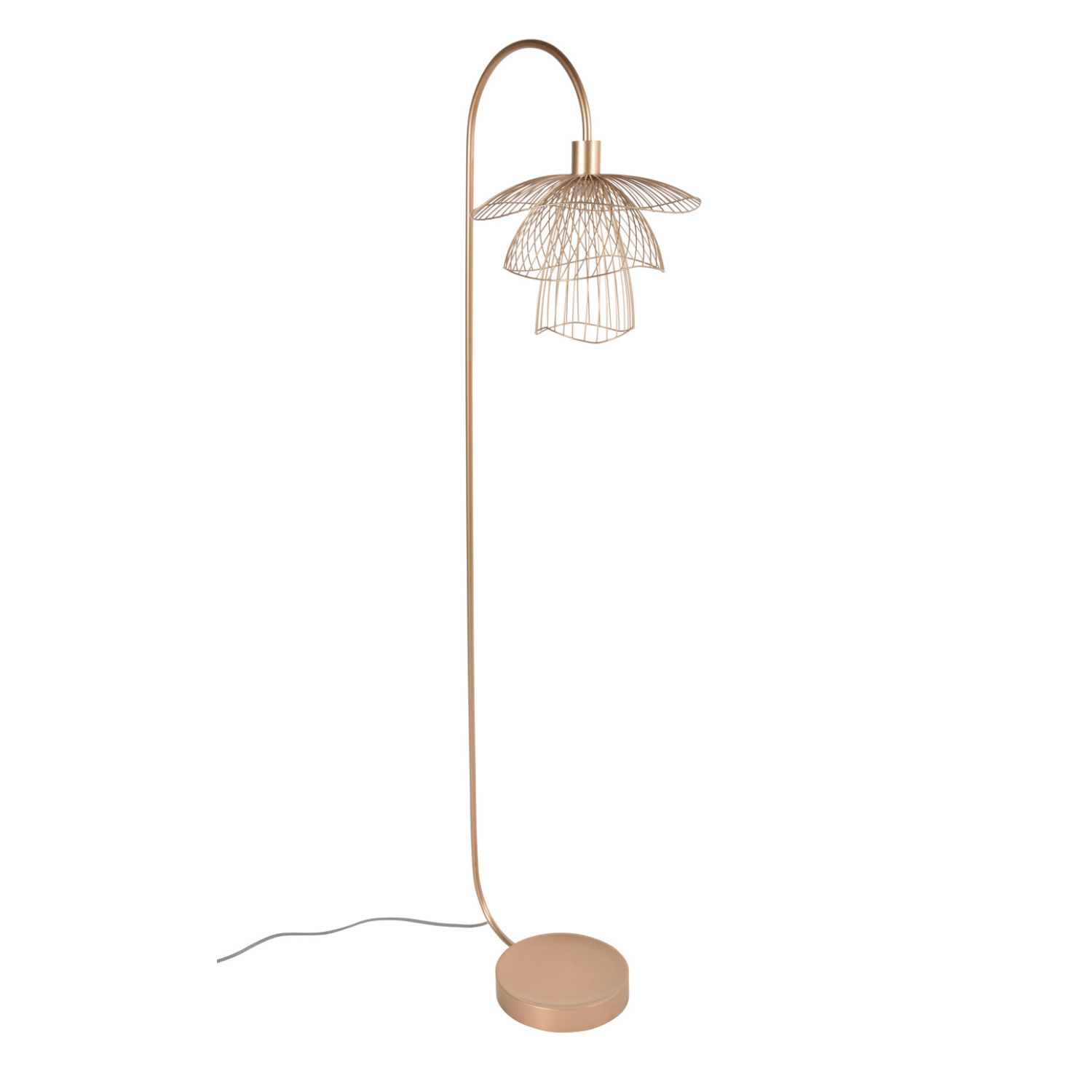 Standing lamp papillon champagne golden