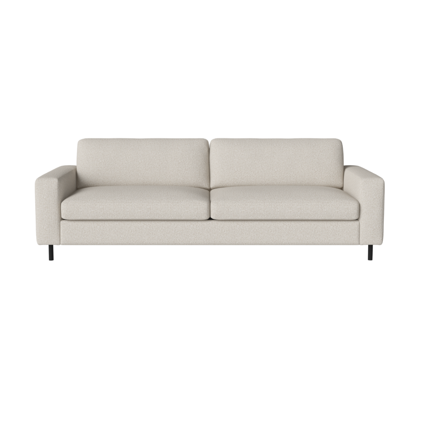 3-Personen-Sofa-Skandinavia-Basis aus schwarzem Eichenholz